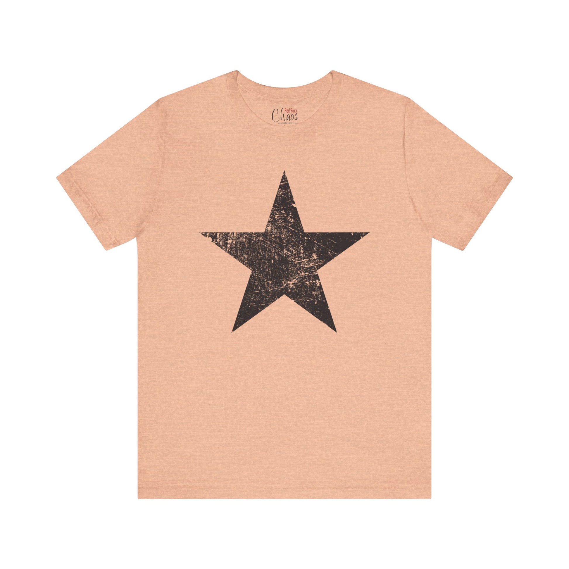 Black Distressed Star