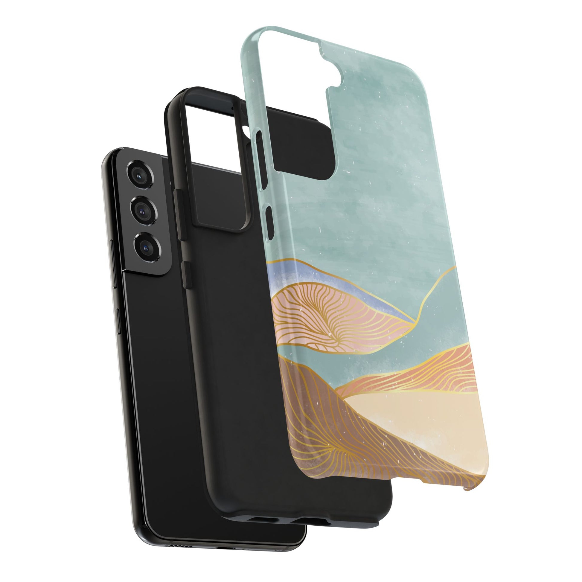 Soft Mist Abstract Mountain Cell Phone Case