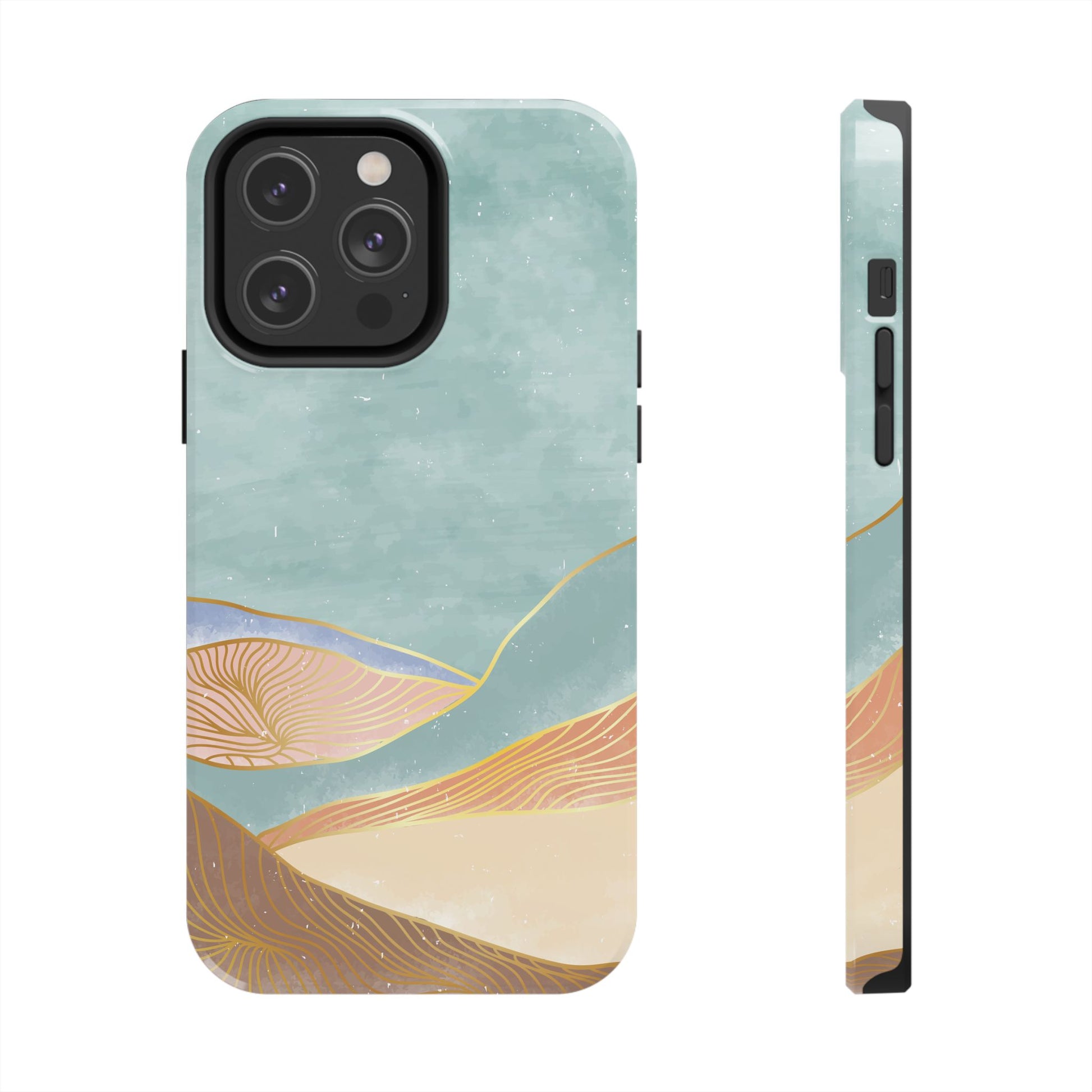 Soft Mist Abstract Mountain Cell Phone Case