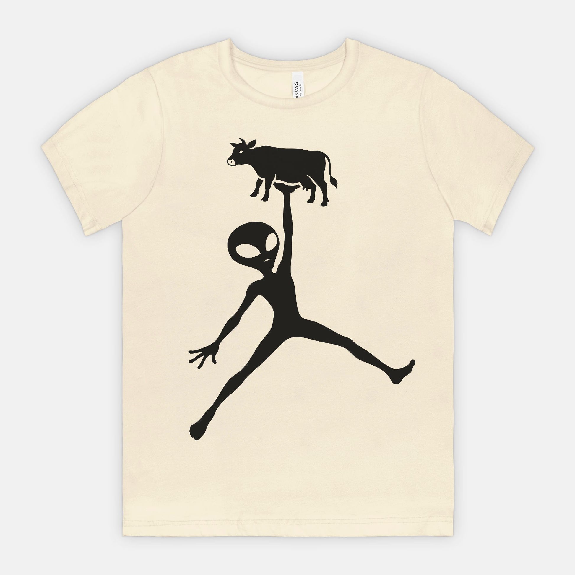 Alien Cow Abduction Graphic Tee