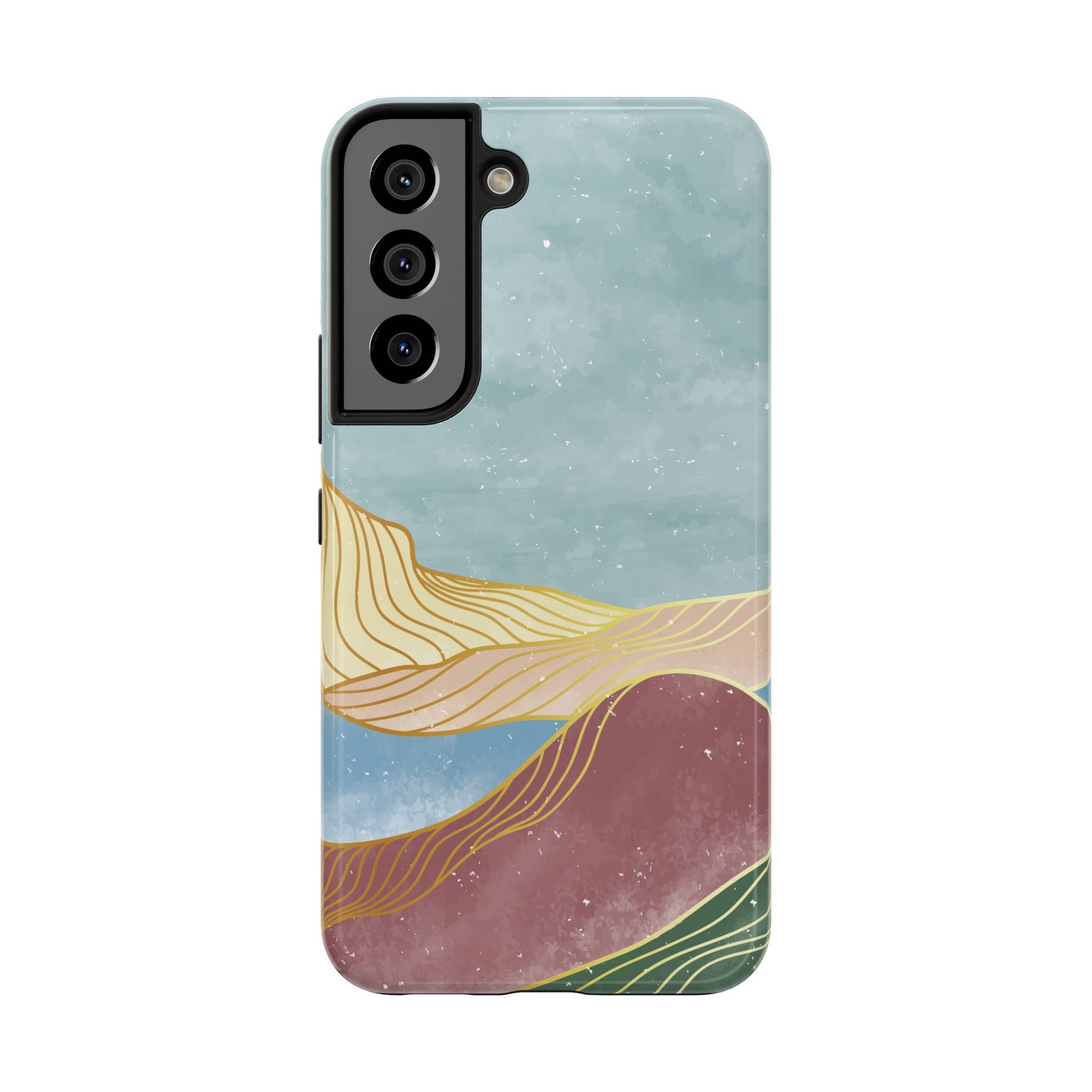 Abstract Mountain Blue Skies scene Phone Case
