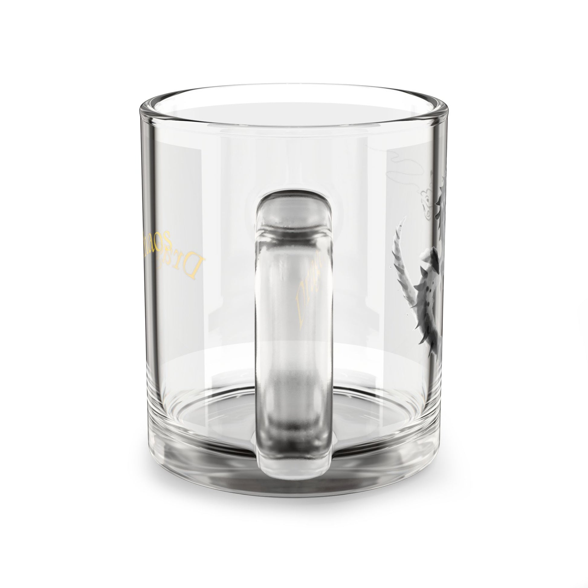 Chaos Dragon Glass Coffee Mug – Ink Brush Dragon Art