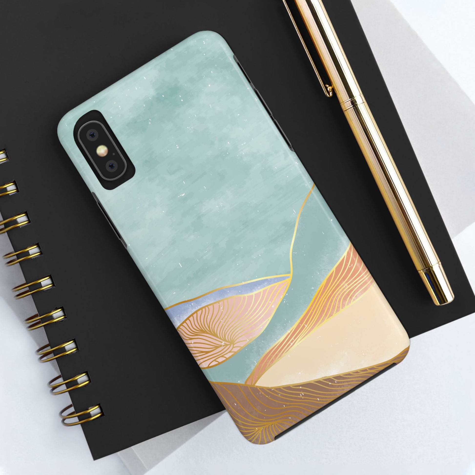 Soft Mist Abstract Mountain Cell Phone Case