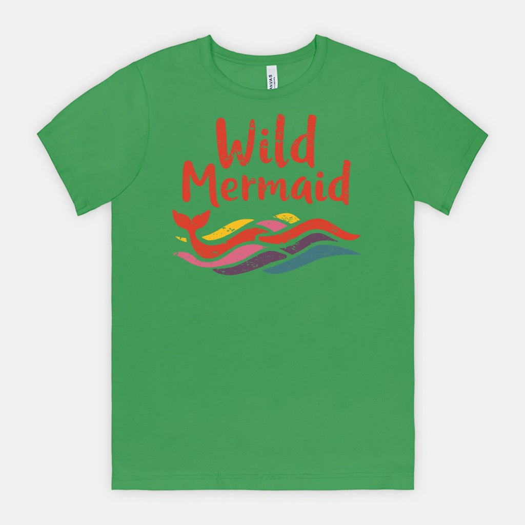 Wild Mermaid - Colorful Retro Ocean Vibes Tee