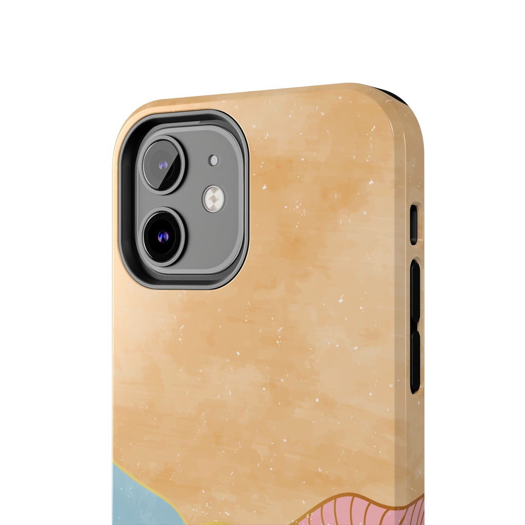 Golden Horizon Abstract Mountain Phone Case