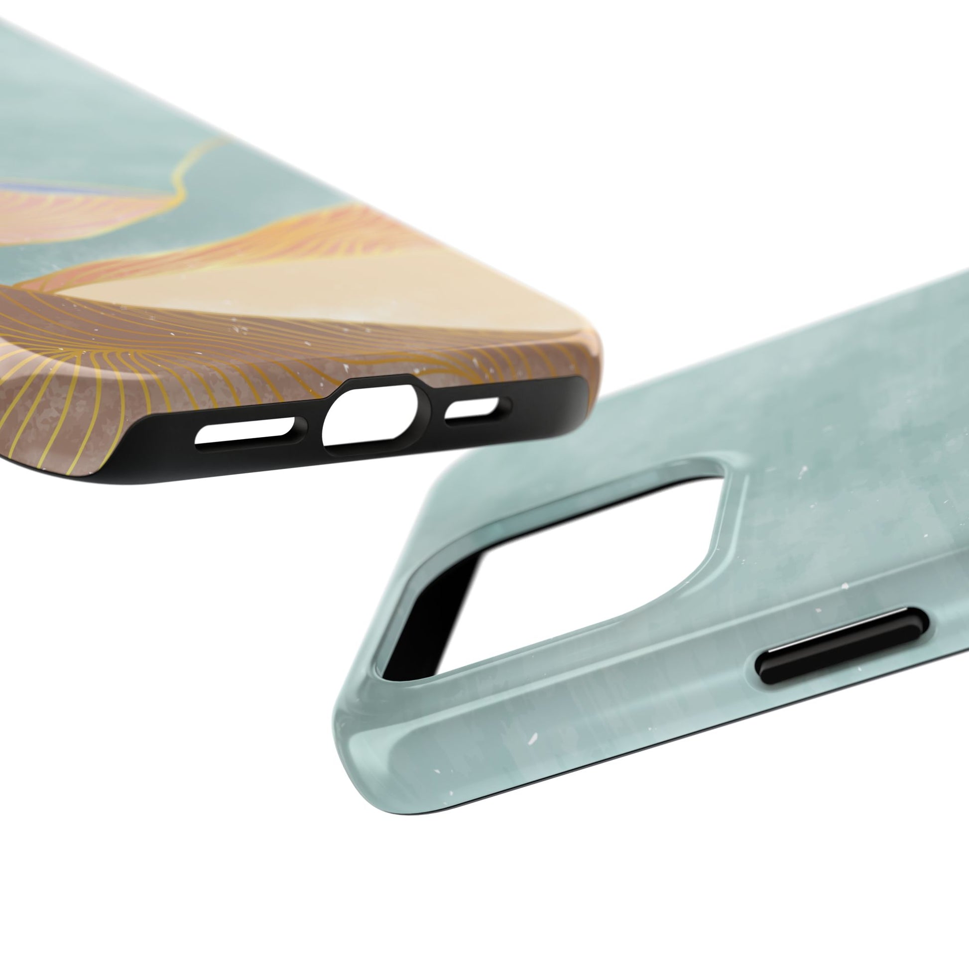 Soft Mist Abstract Mountain Cell Phone Case