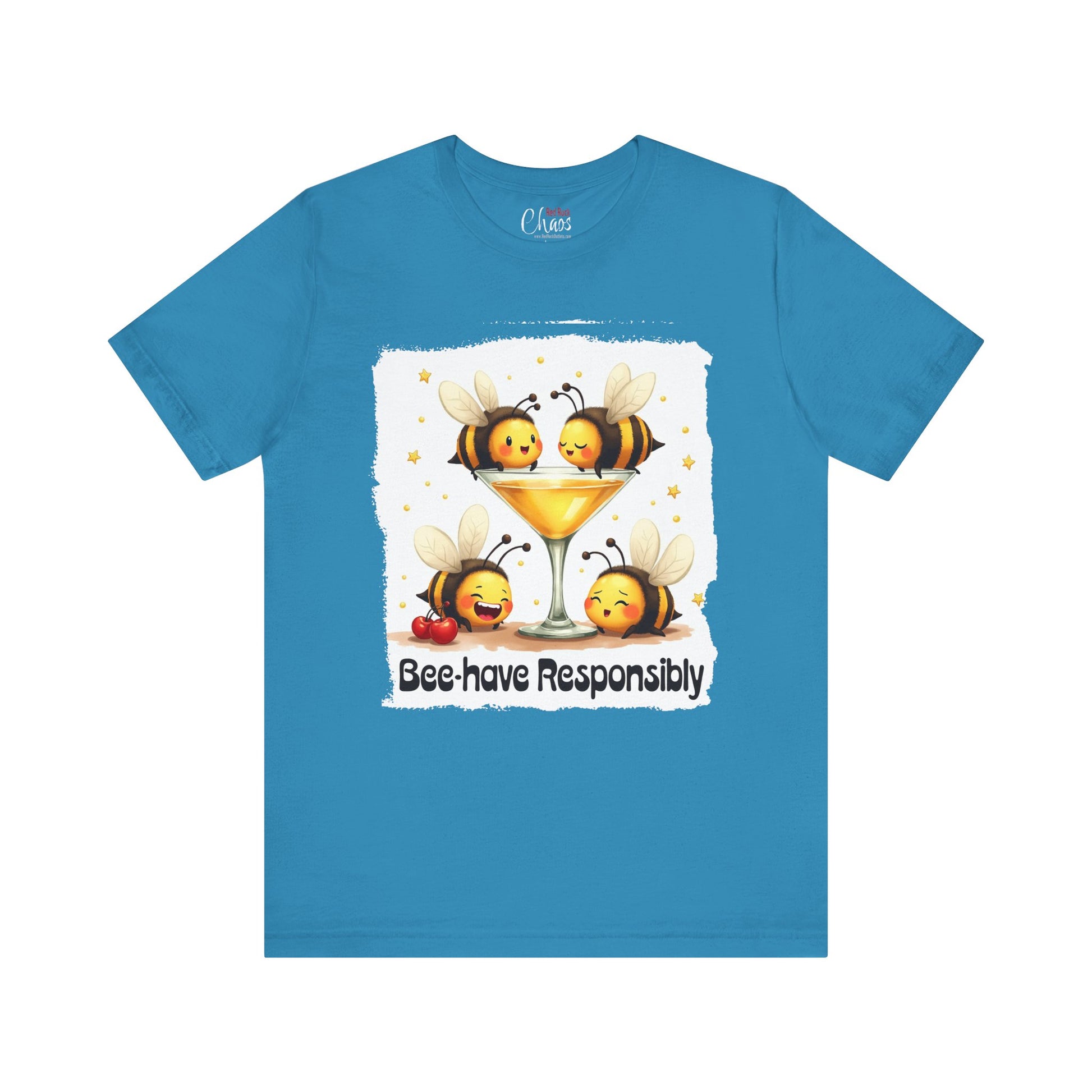 Bee-have Responsibly – Funny Bee Cocktail Shirt