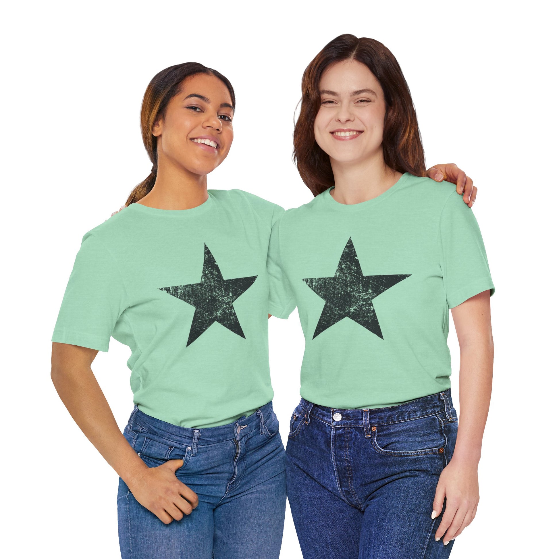Black Distressed Star