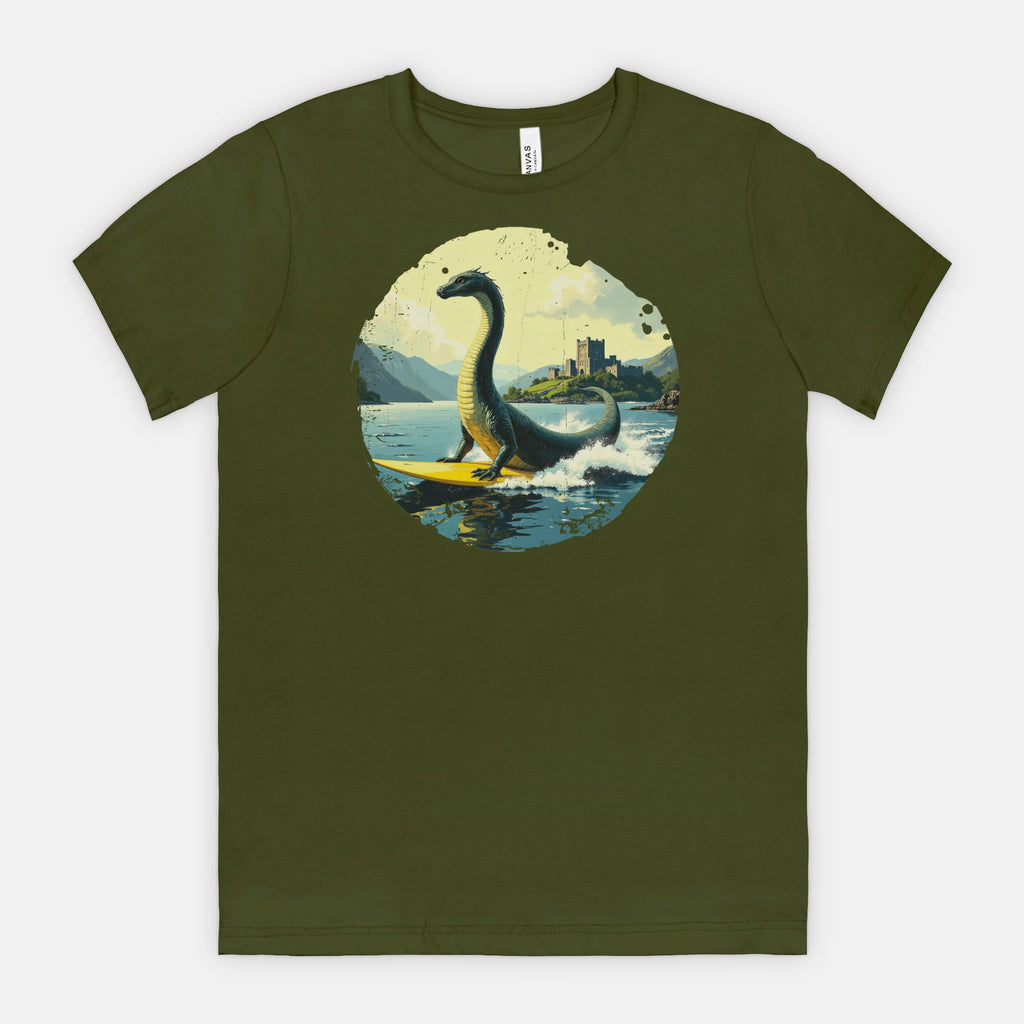 Loch Ness on Surfboard T-Shirt