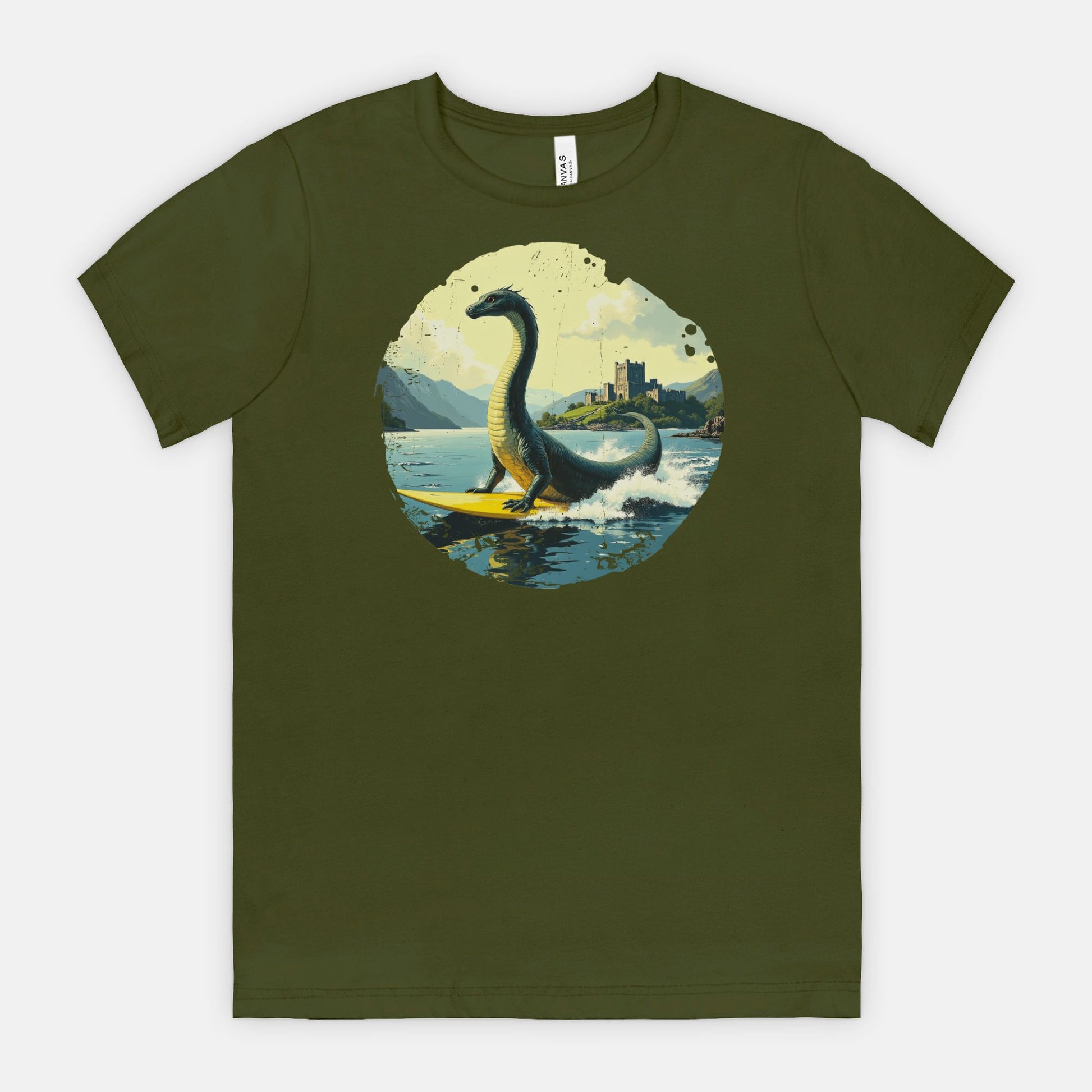 Loch Ness on Surfboard T-Shirt