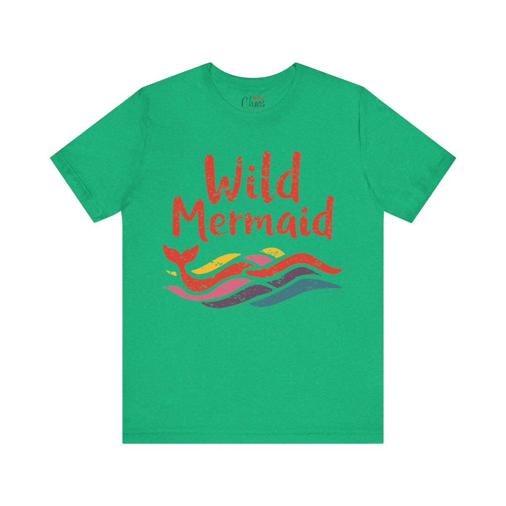 Wild Mermaid - Colorful Retro Ocean Vibes Tee