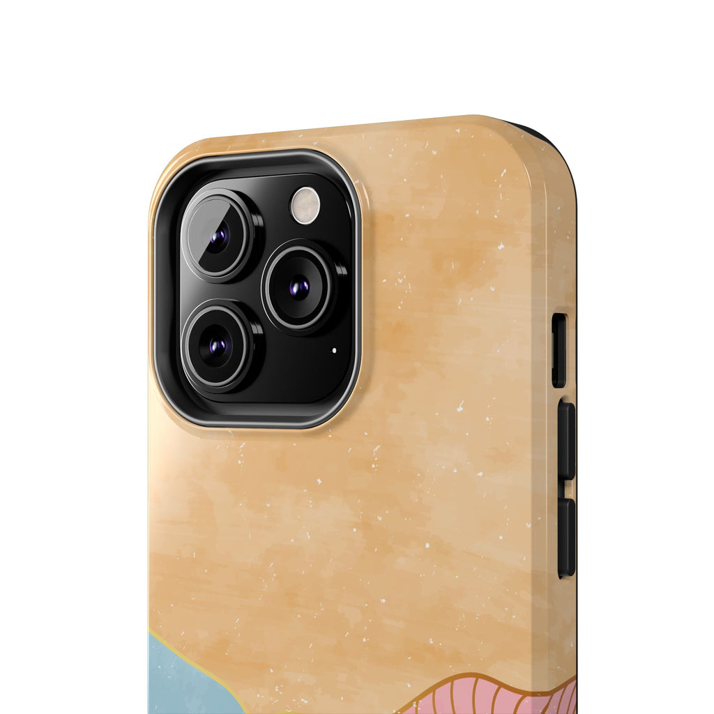Golden Horizon Abstract Mountain Phone Case