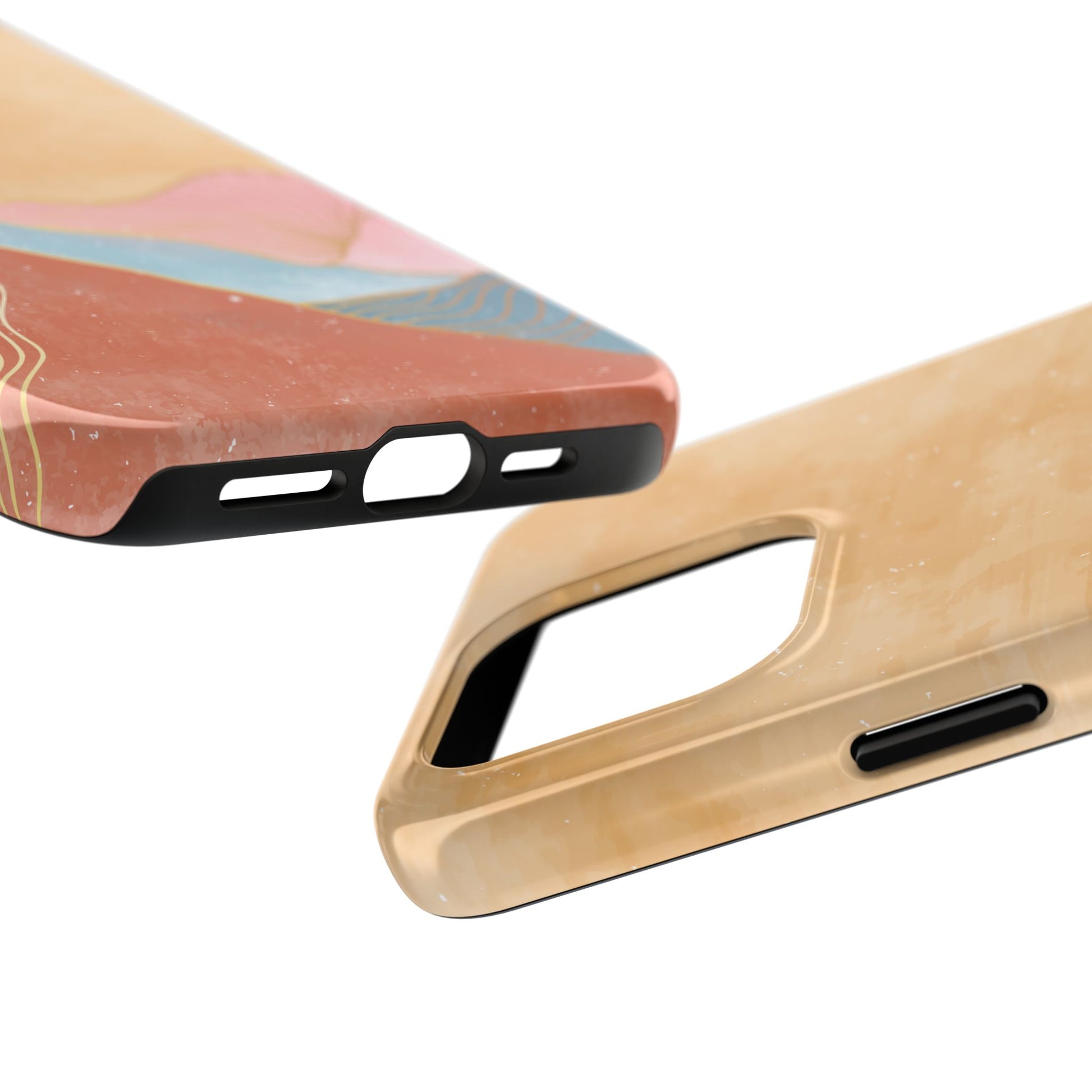 Golden Horizon Abstract Mountain Phone Case