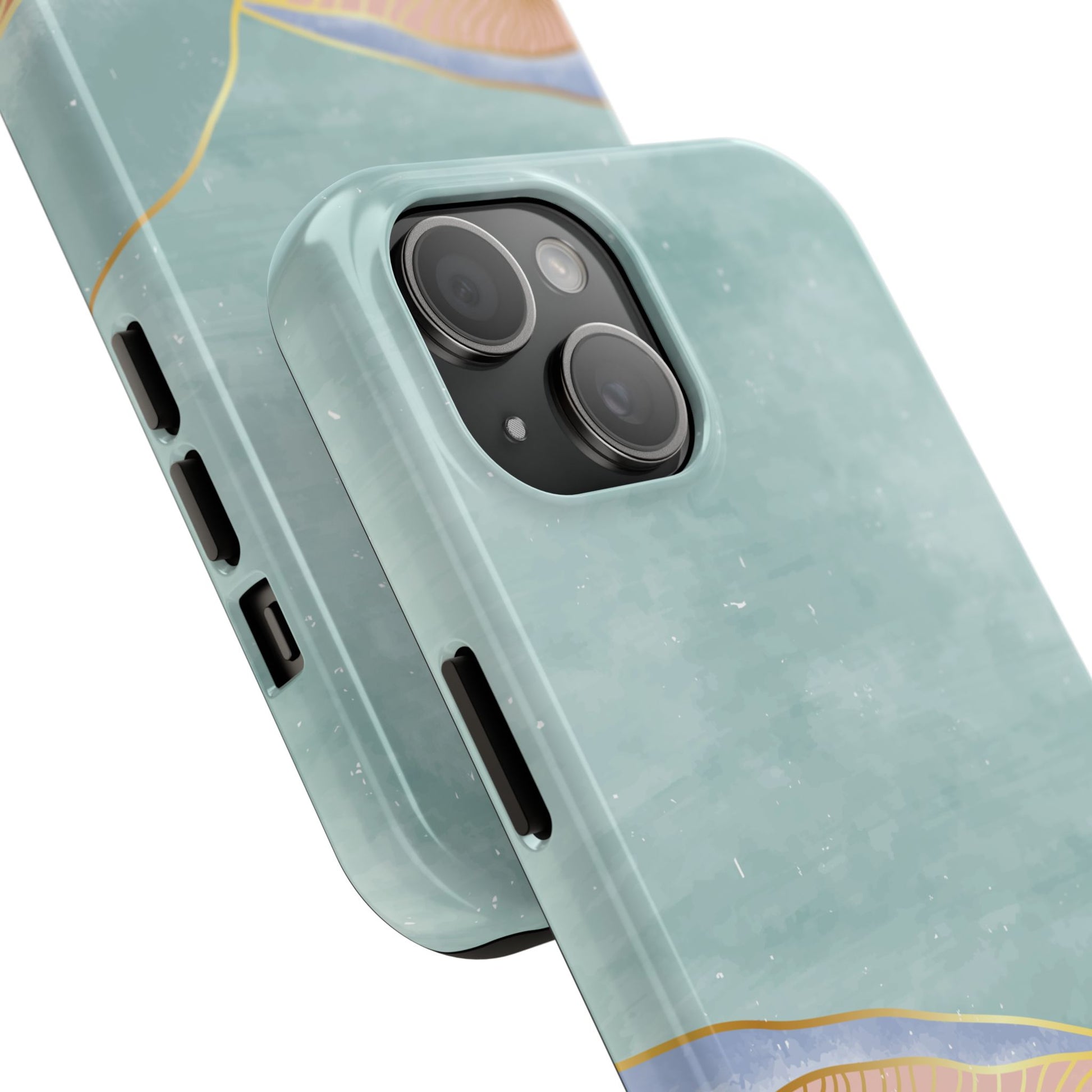 Soft Mist Abstract Mountain Cell Phone Case
