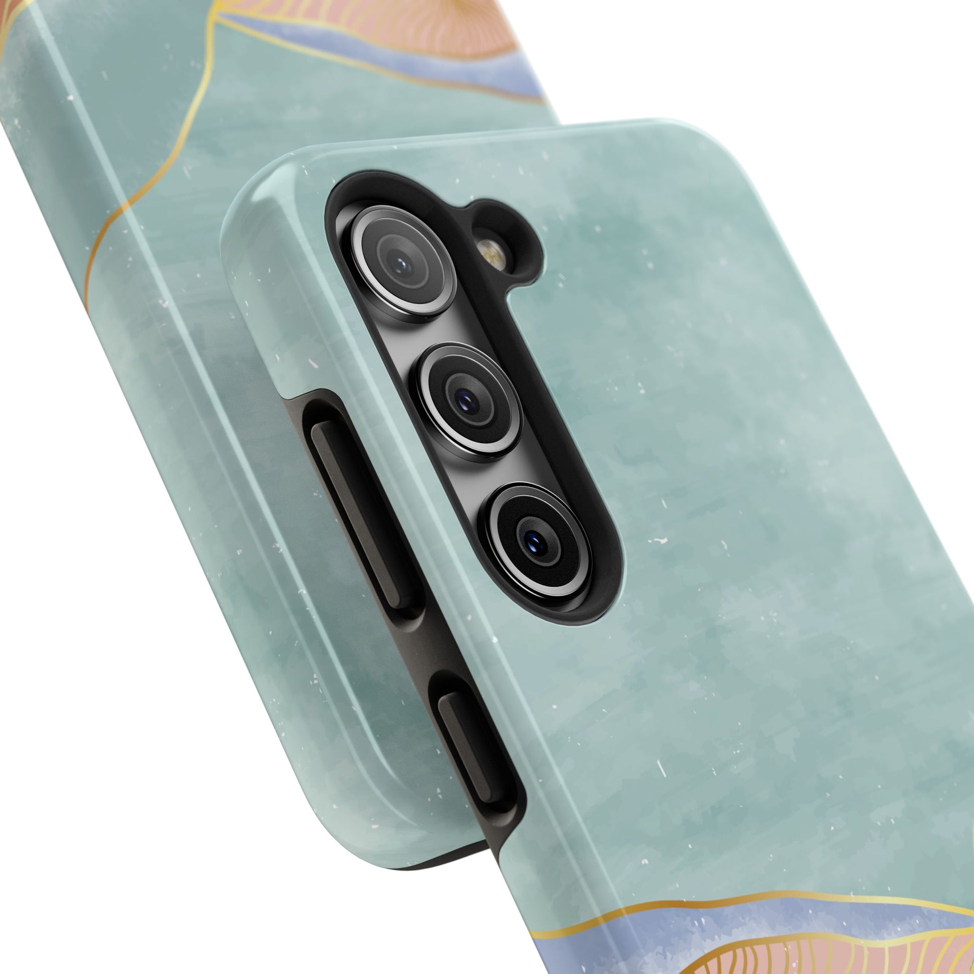 Soft Mist Abstract Mountain Cell Phone Case
