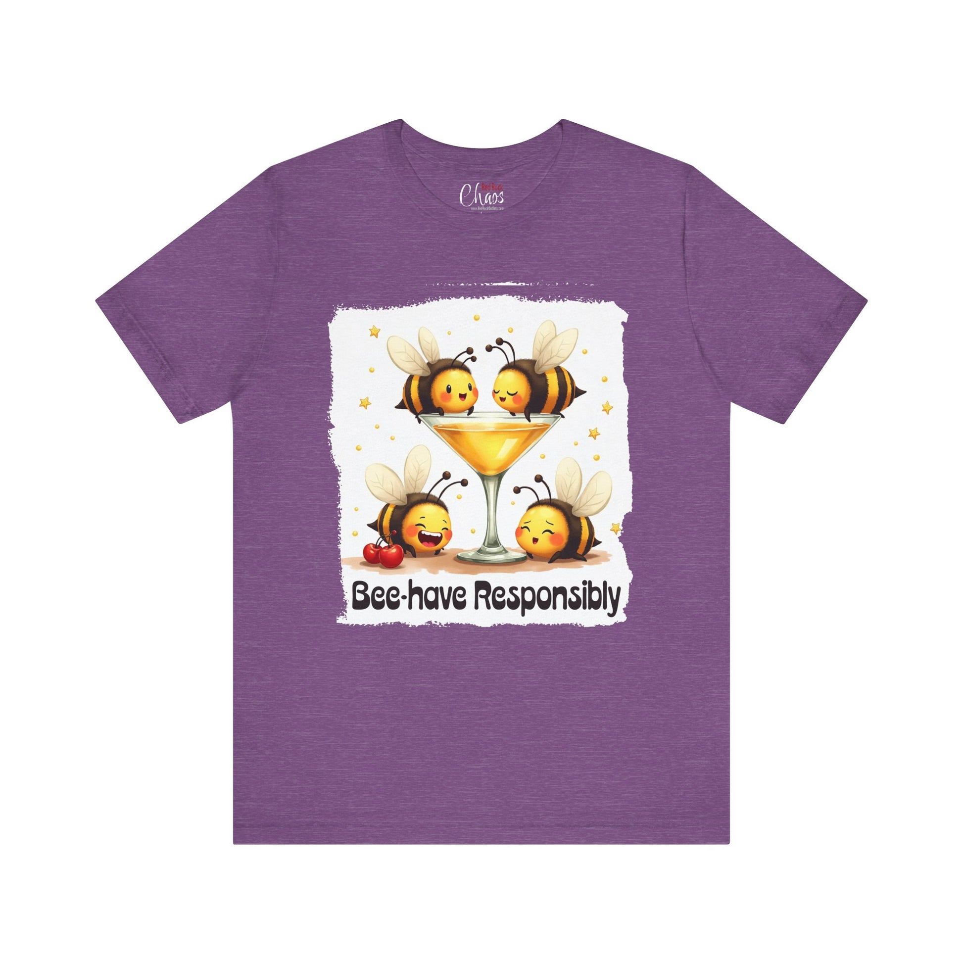 Bee-have Responsibly – Funny Bee Cocktail Shirt