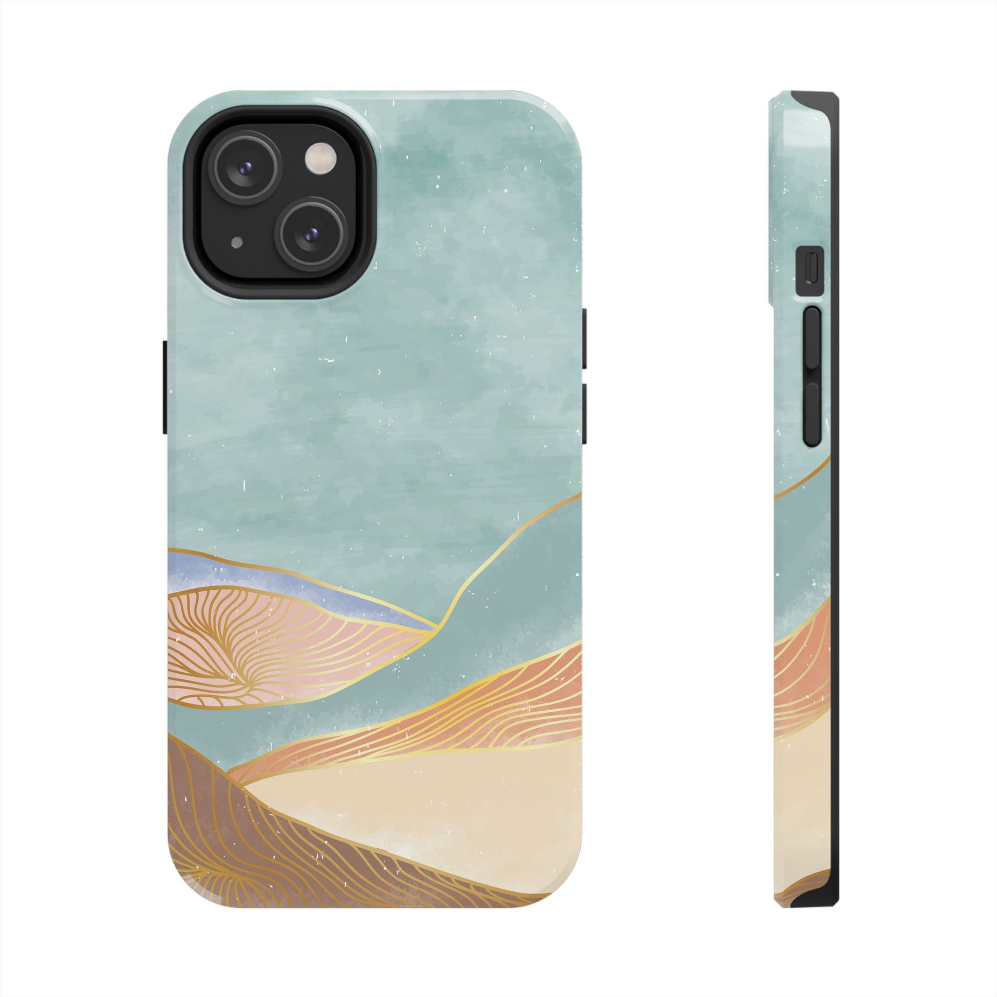 Soft Mist Abstract Mountain Cell Phone Case