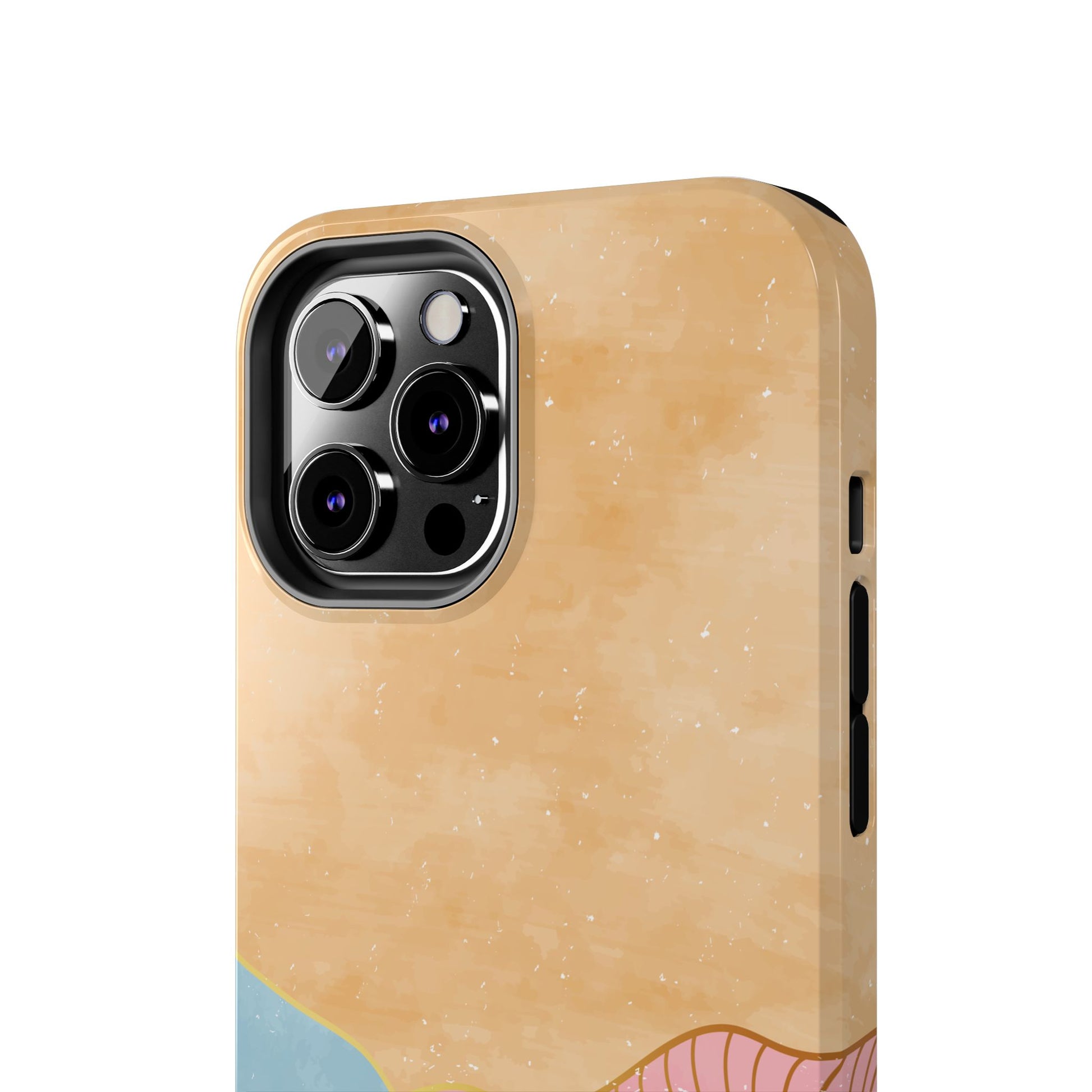 Golden Horizon Abstract Mountain Phone Case