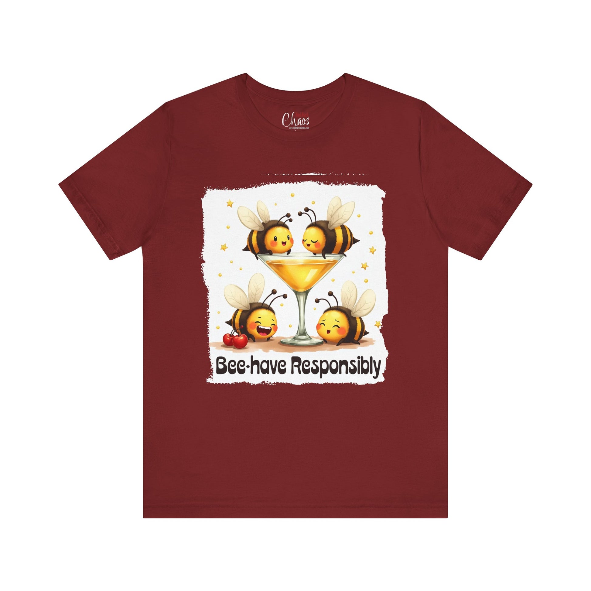 Bee-have Responsibly – Funny Bee Cocktail Shirt