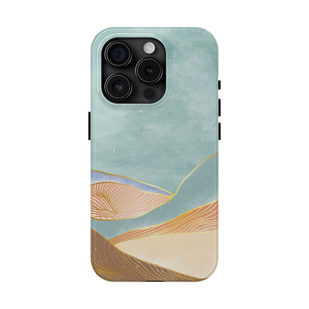 Soft Mist Abstract Mountain Cell Phone Case