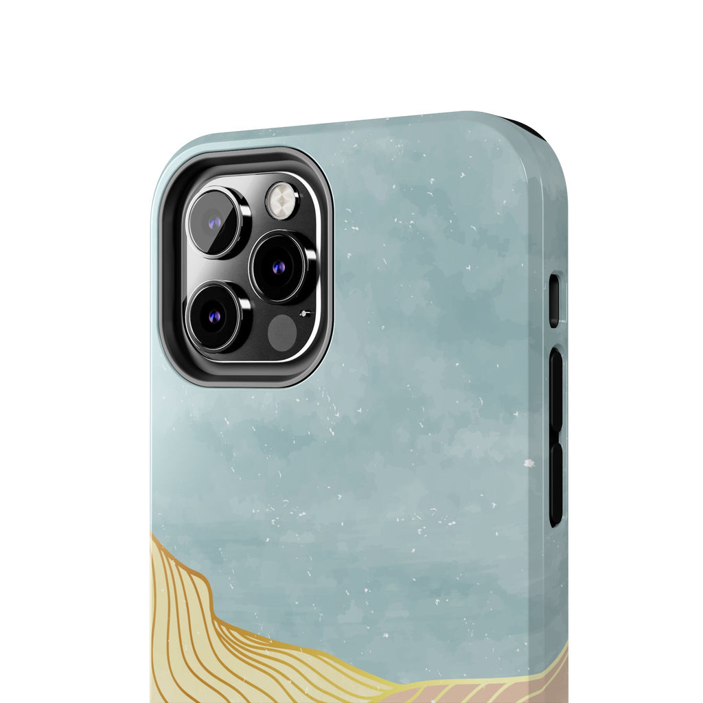 Abstract Mountain Blue Skies scene Phone Case