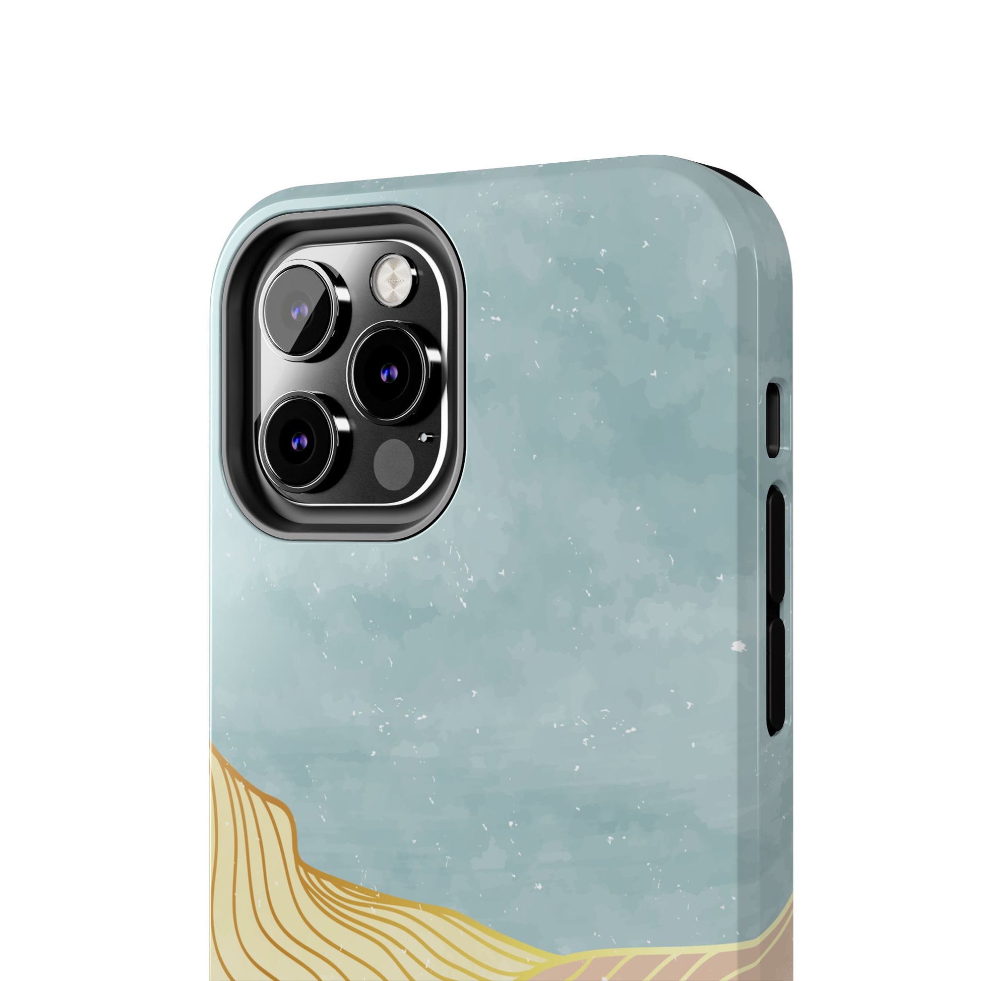 Abstract Mountain Blue Skies scene Phone Case