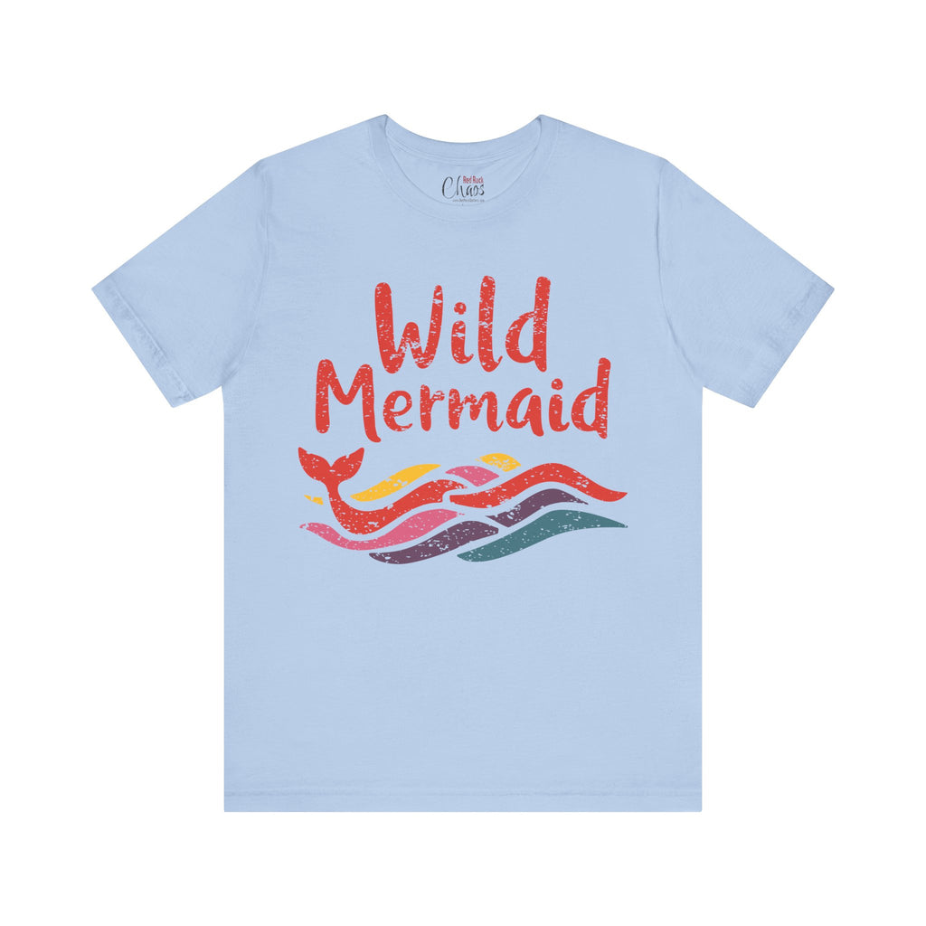 Wild Mermaid - Colorful Retro Ocean Vibes Tee