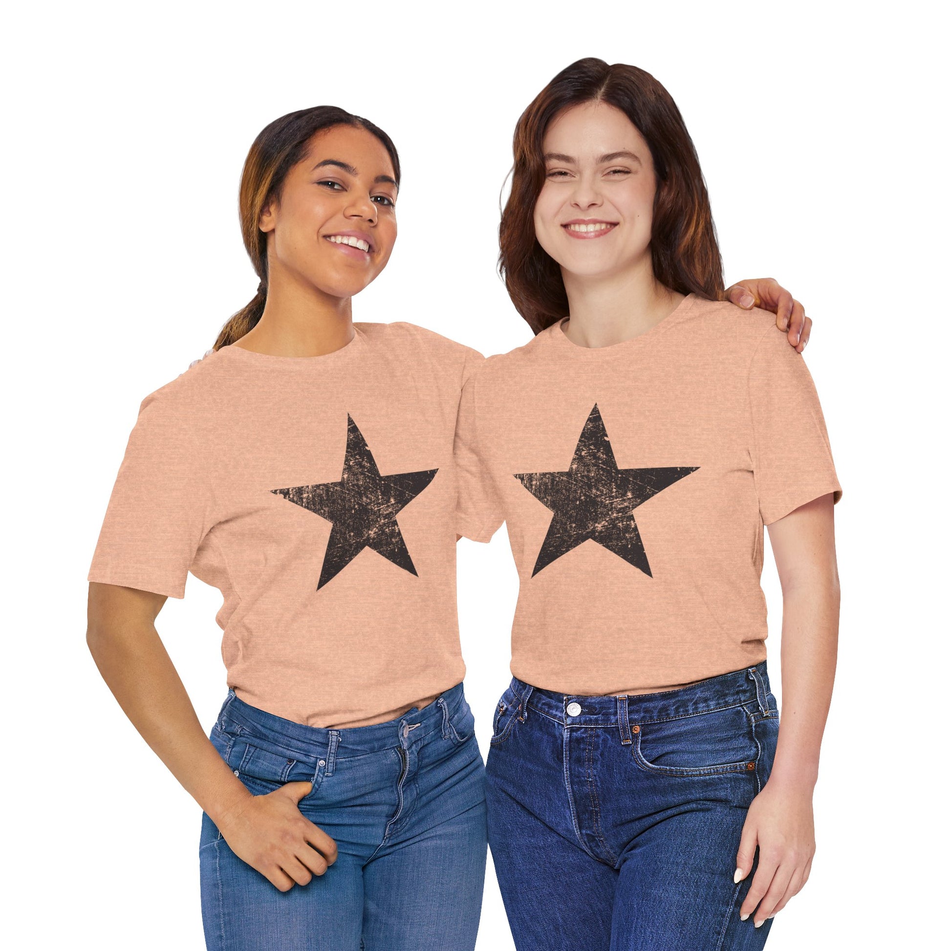 Black Distressed Star