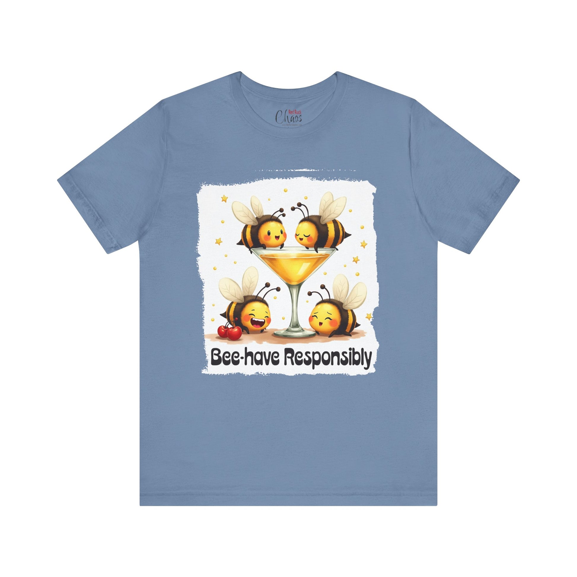 Bee-have Responsibly – Funny Bee Cocktail Shirt