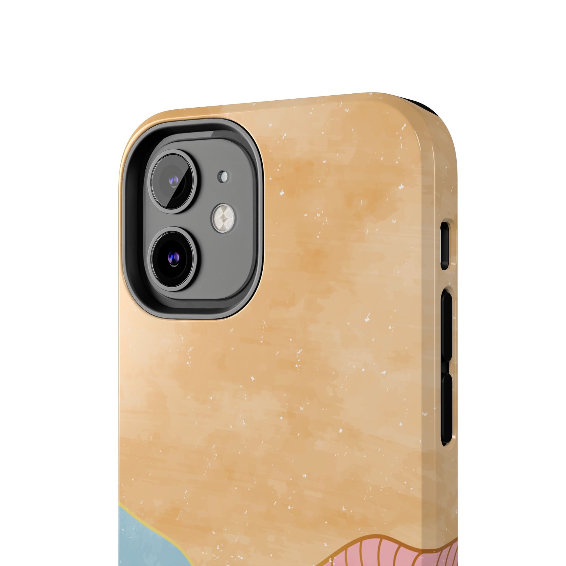 Golden Horizon Abstract Mountain Phone Case