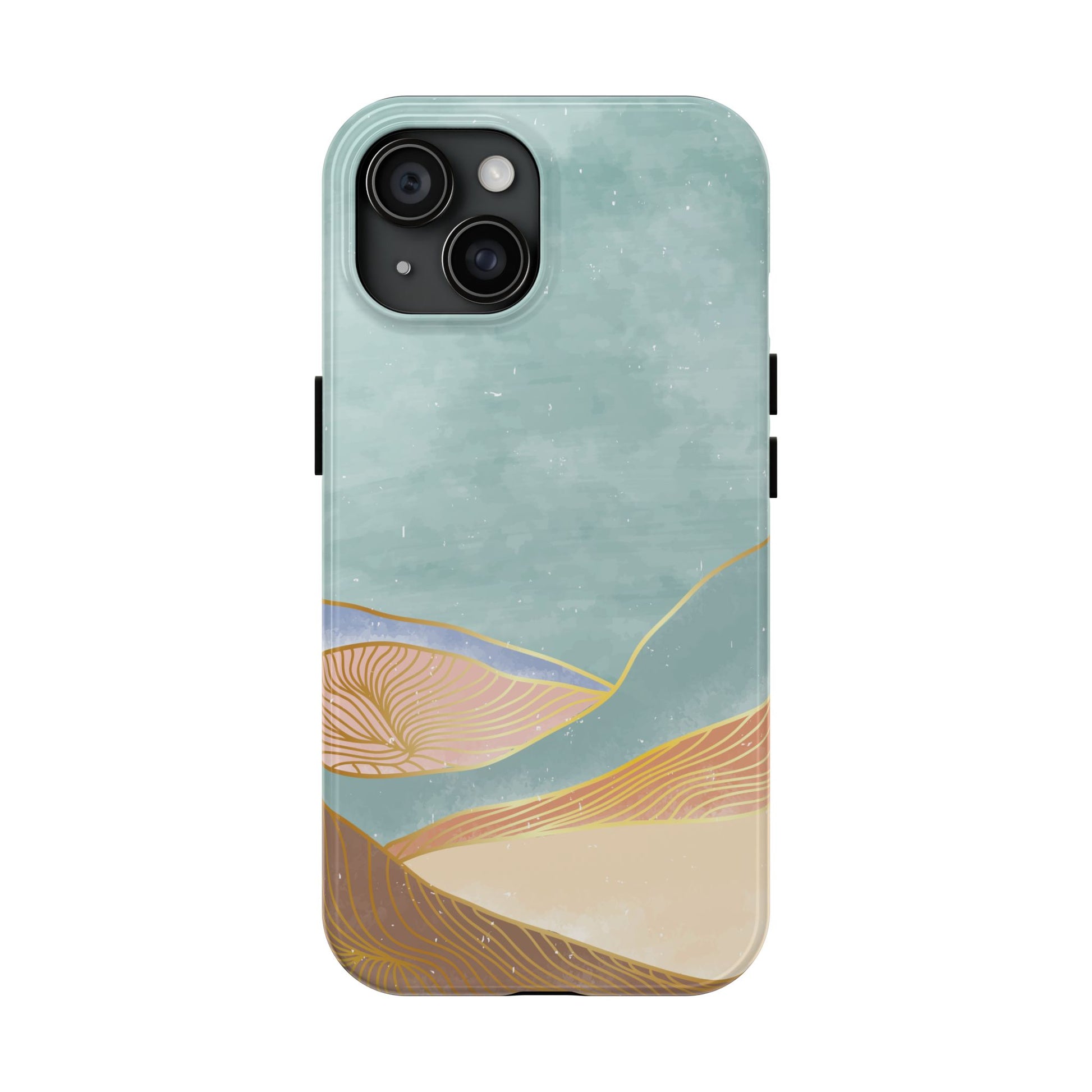 Soft Mist Abstract Mountain Cell Phone Case