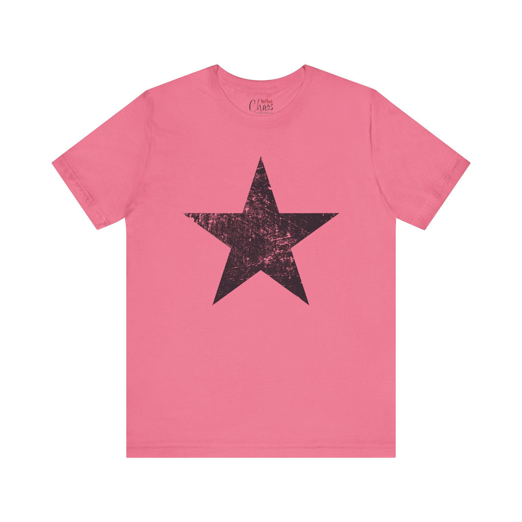 Black Distressed Star