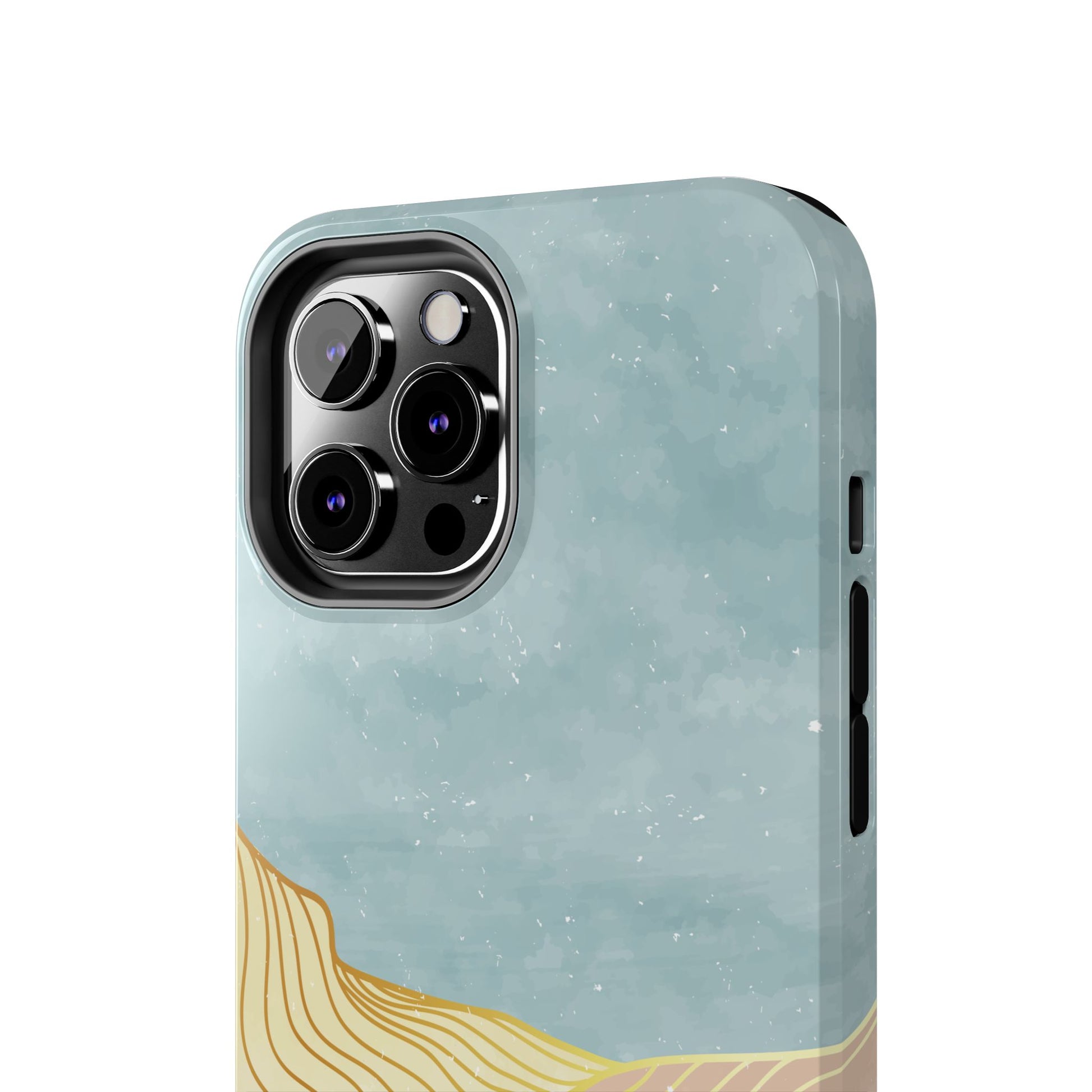 Abstract Mountain Blue Skies scene Phone Case