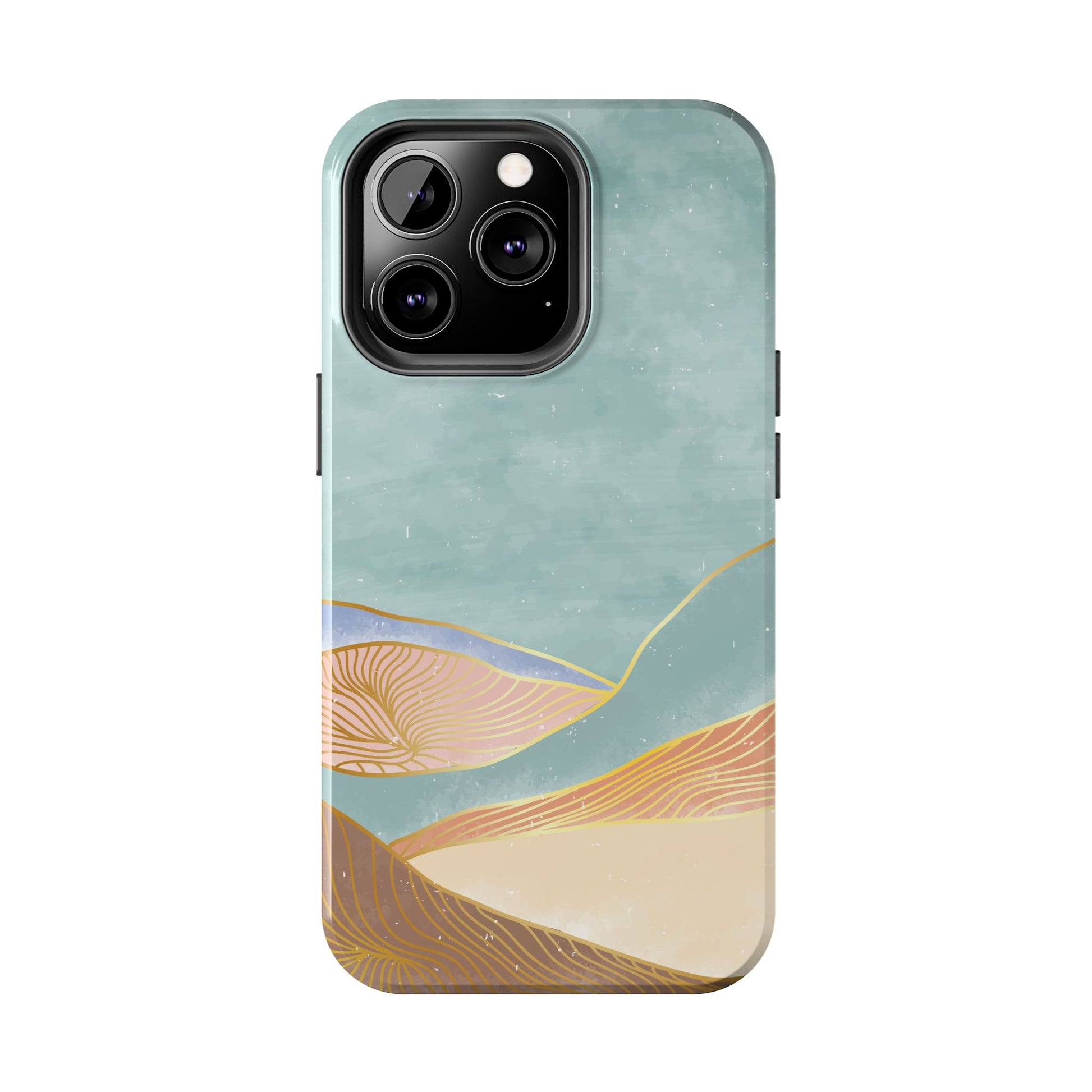 Soft Mist Abstract Mountain Cell Phone Case