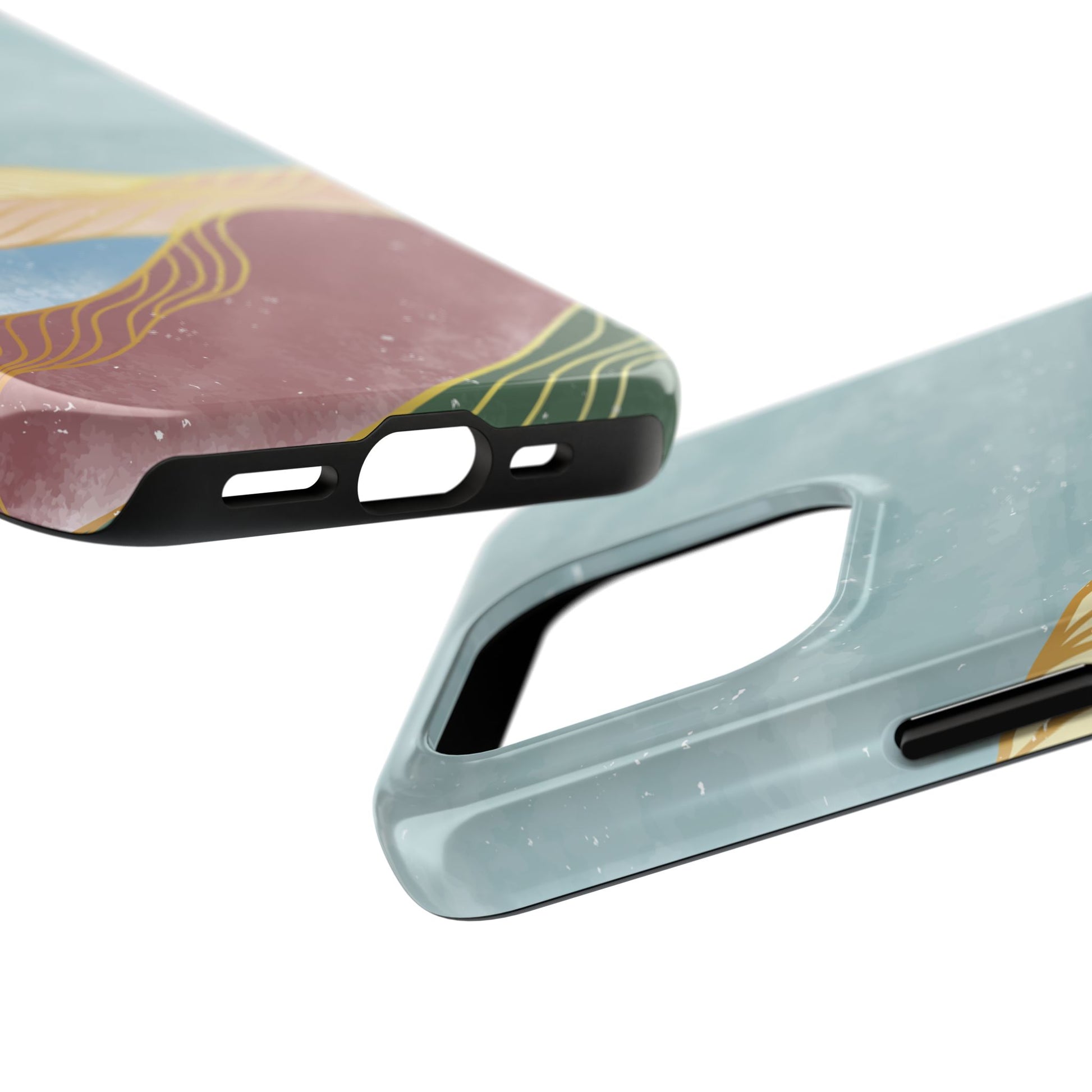Abstract Mountain Blue Skies scene Phone Case