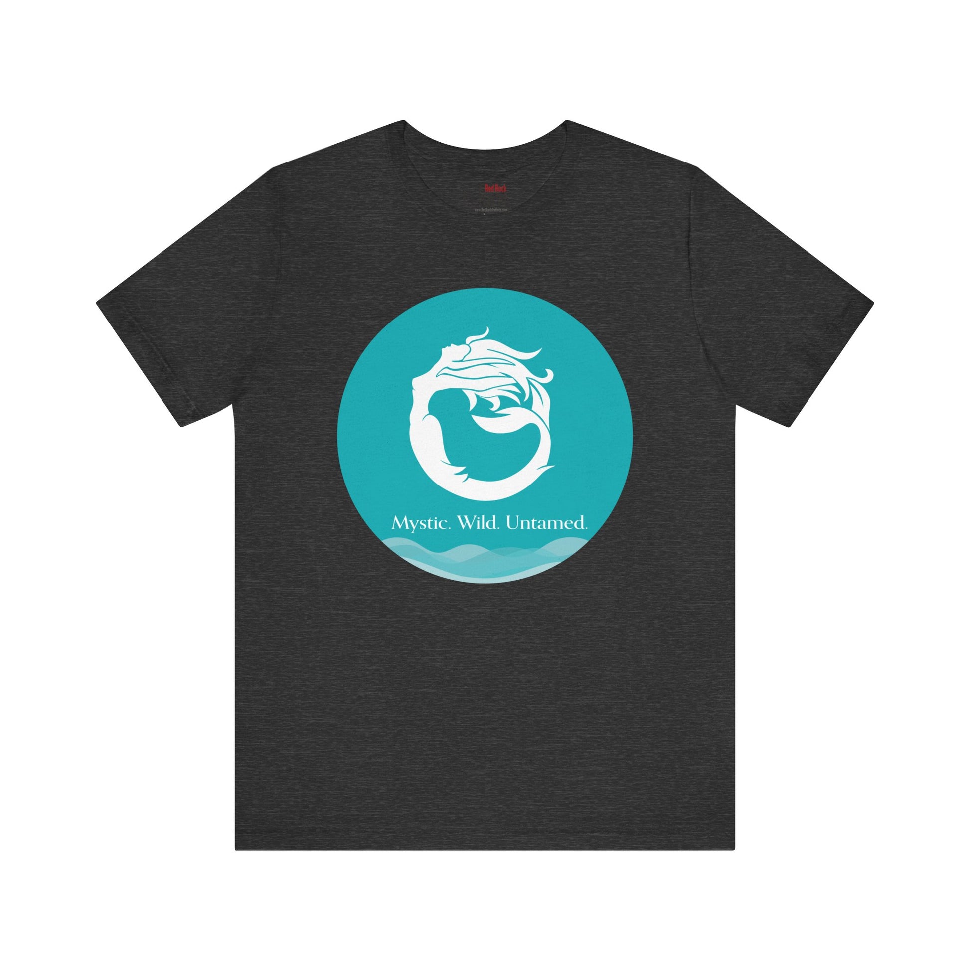 Mystic Wild Untamed Mermaid Circle Tee – Minimalist Ocean Waves Design