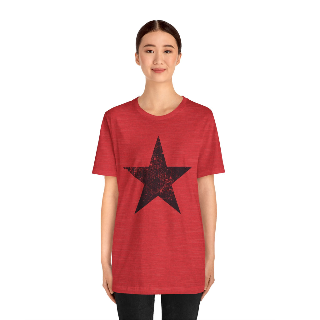 Black Distressed Star