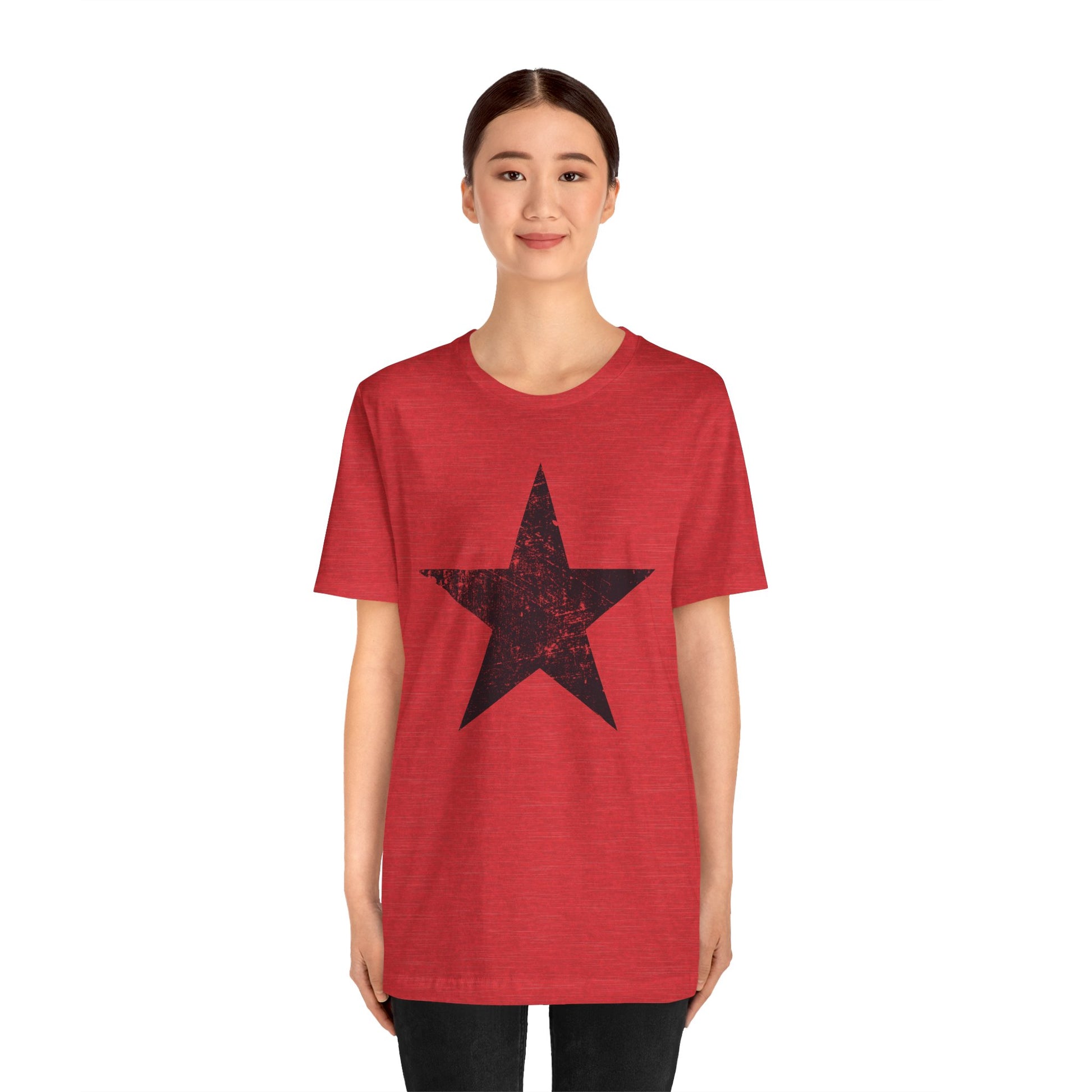 Black Distressed Star