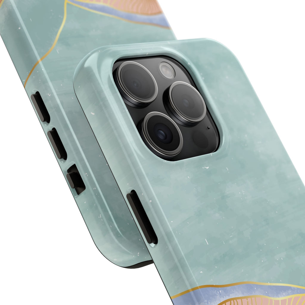 Soft Mist Abstract Mountain Cell Phone Case