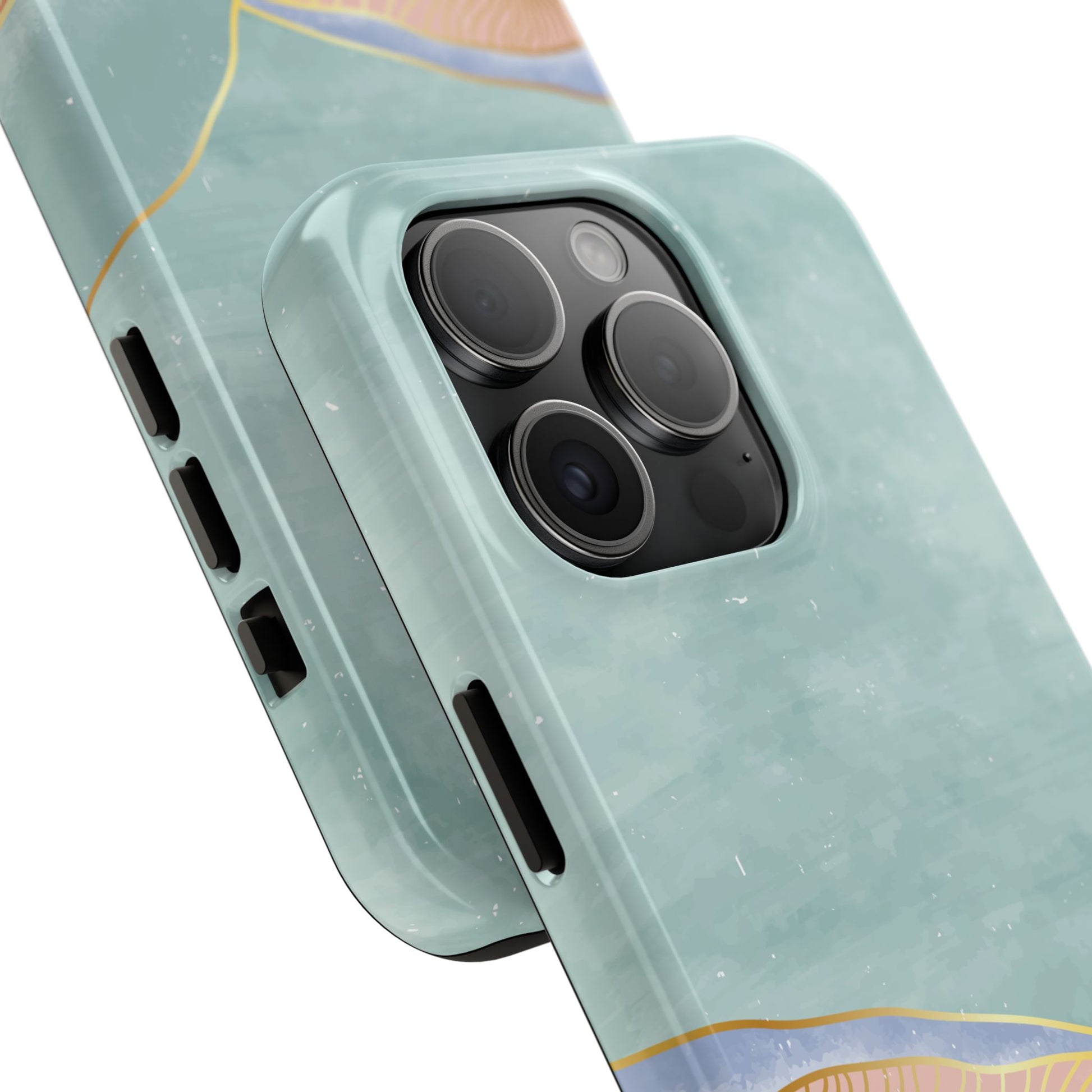 Soft Mist Abstract Mountain Cell Phone Case