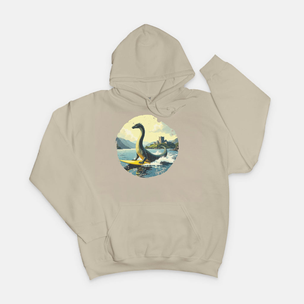 Loch Ness on Surfboard Sweatshirt