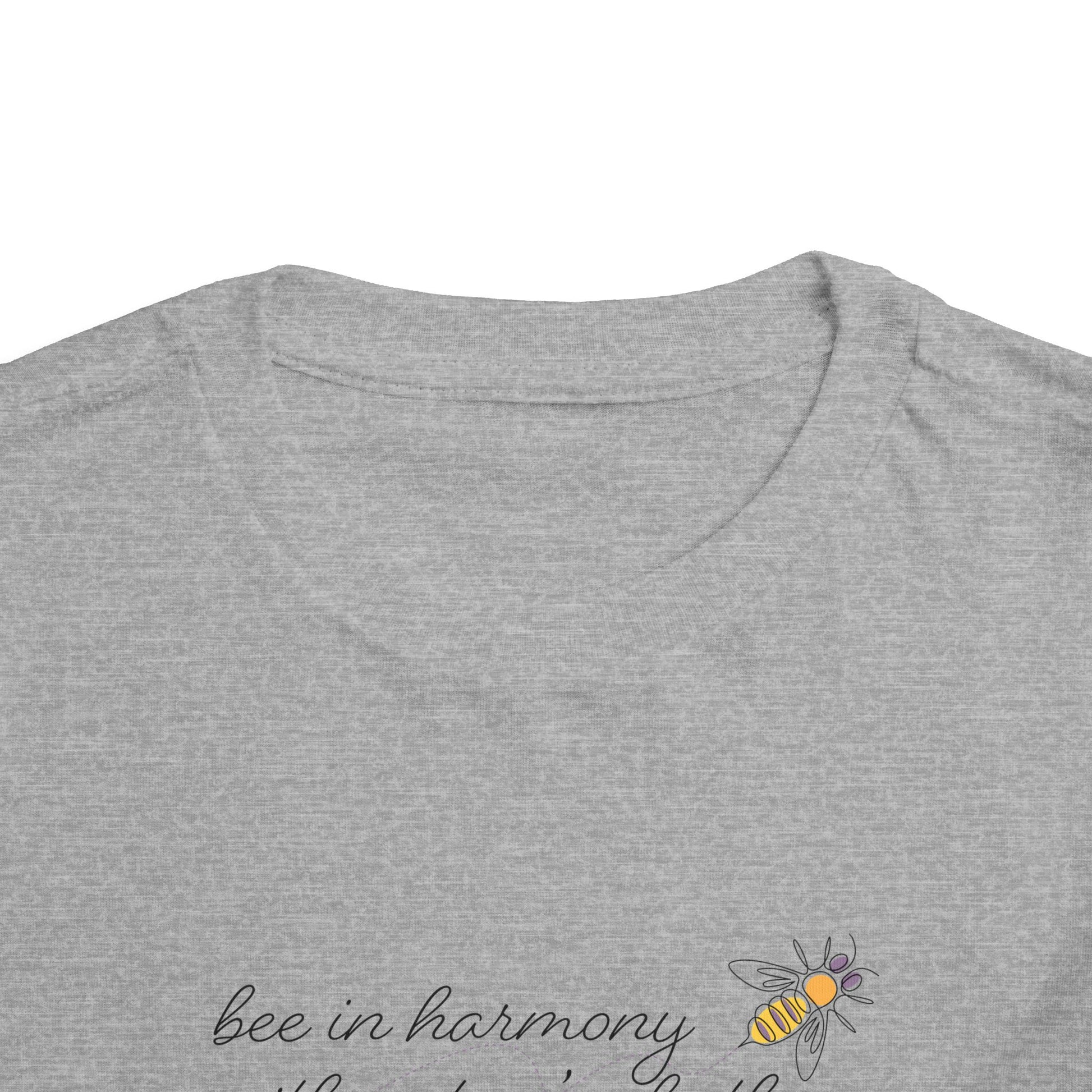 Bee in Harmony with Nature's Rhythms- Toddler Short Sleeve Tee