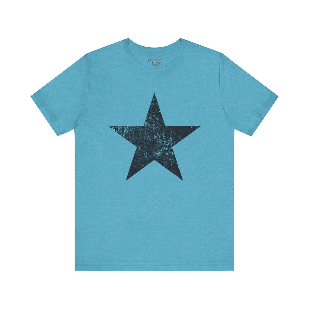 Black Distressed Star