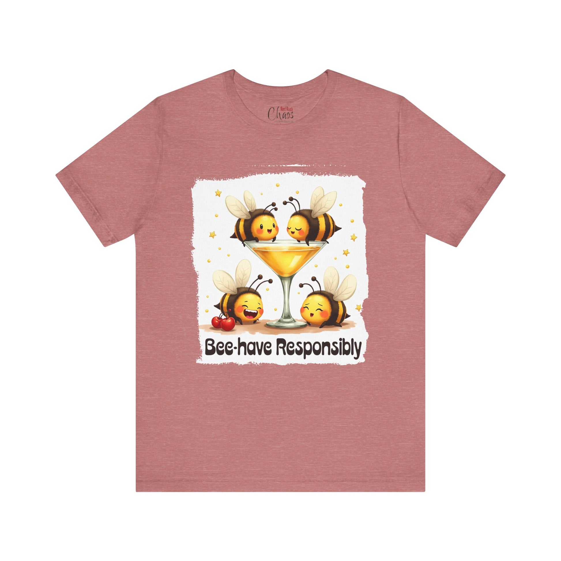 Bee-have Responsibly – Funny Bee Cocktail Shirt