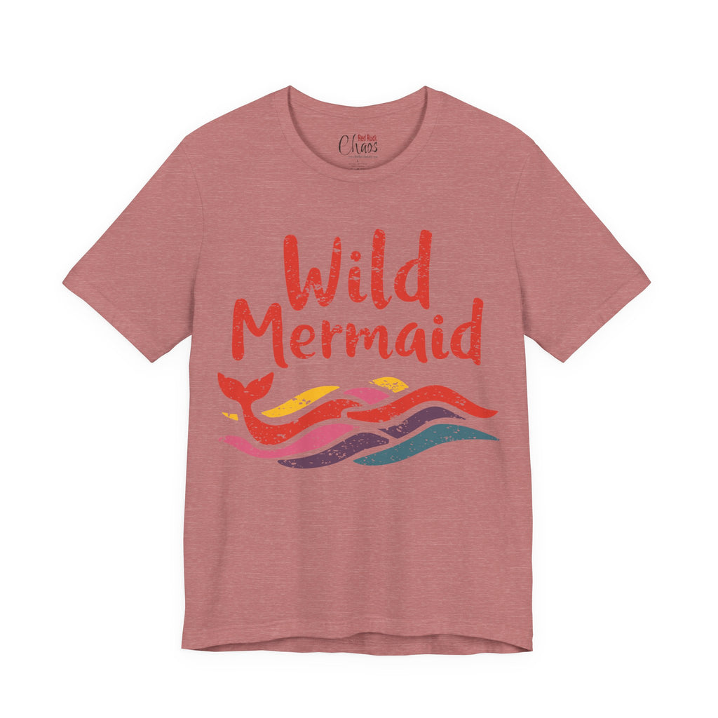Wild Mermaid - Colorful Retro Ocean Vibes Tee