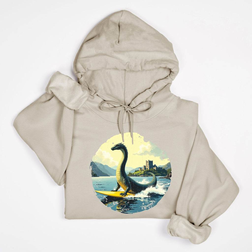 Loch Ness on Surfboard Sweatshirt