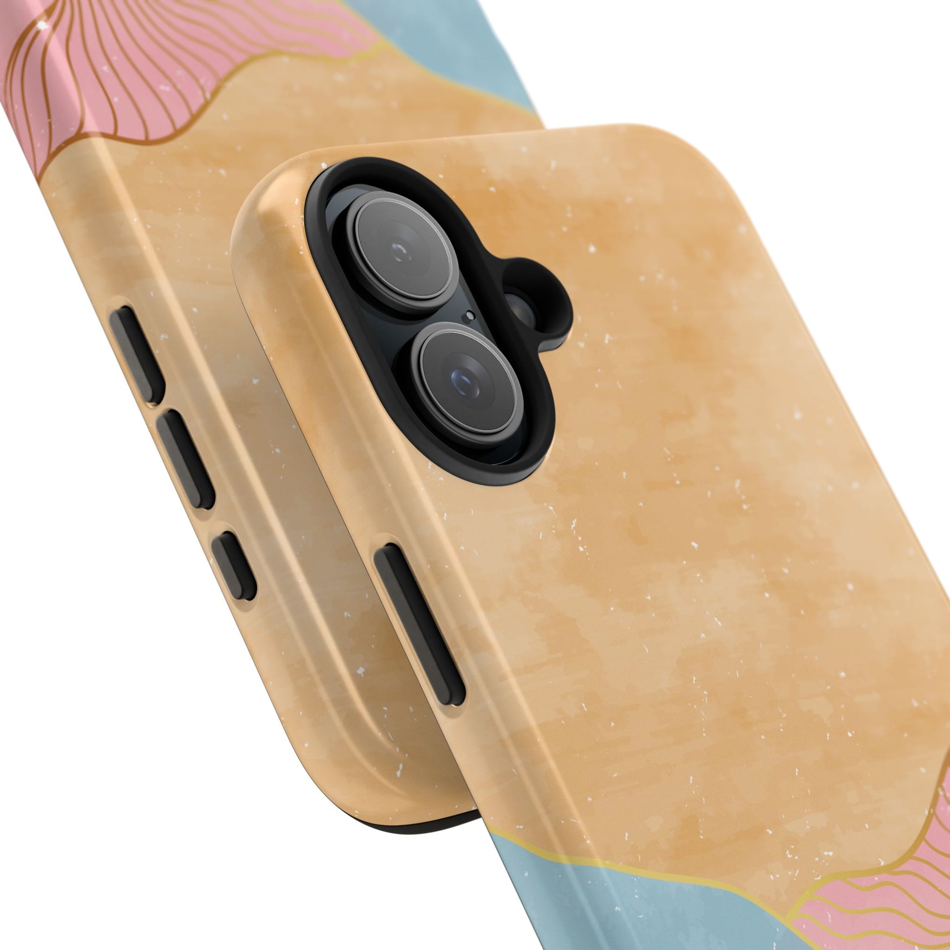 Golden Horizon Abstract Mountain Phone Case