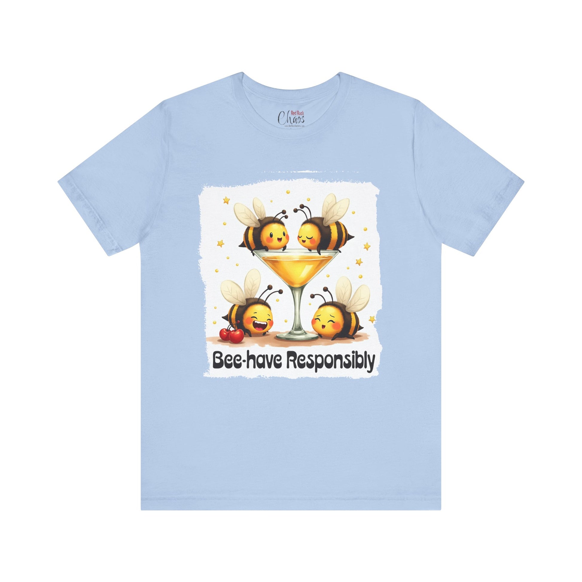 Bee-have Responsibly – Funny Bee Cocktail Shirt