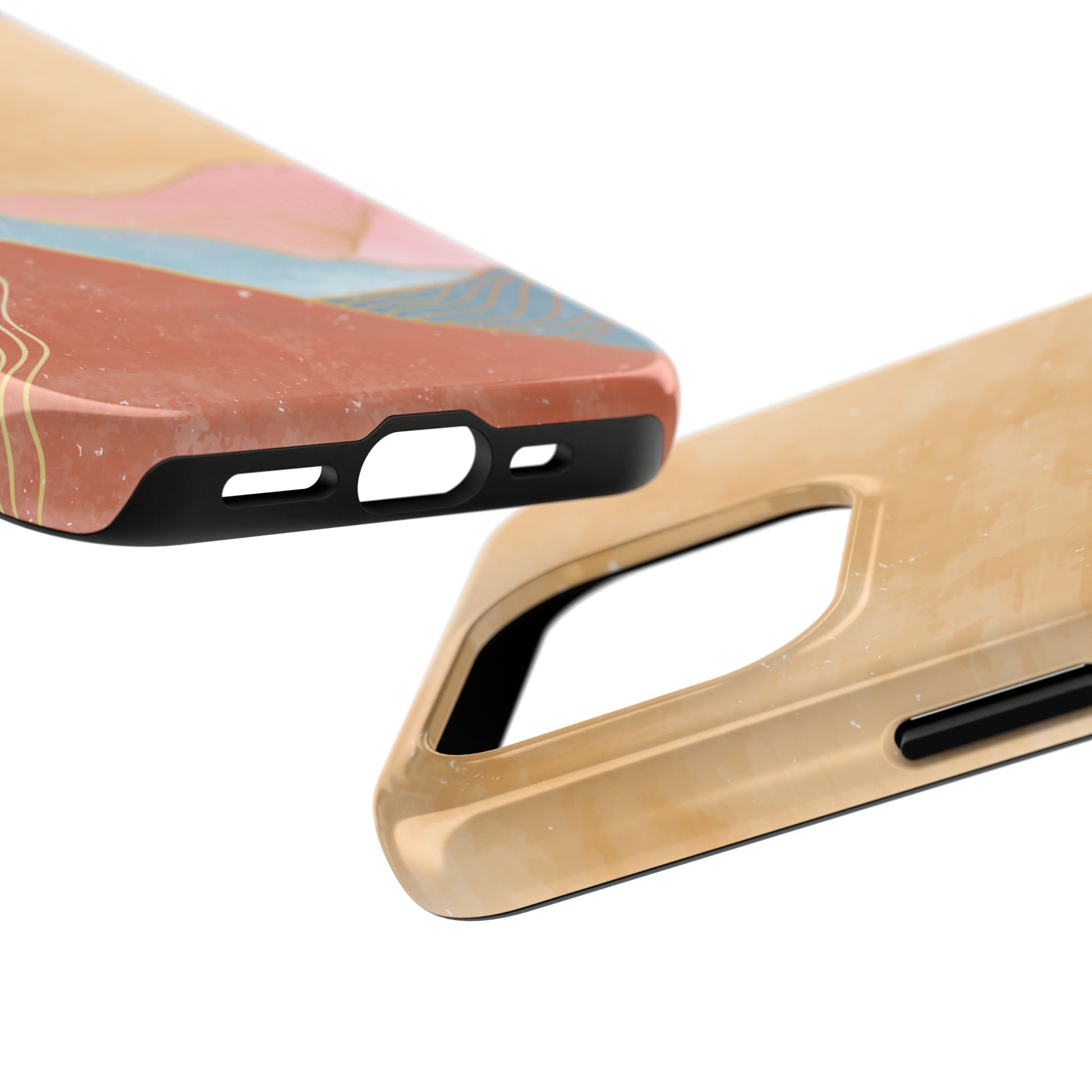 Golden Horizon Abstract Mountain Phone Case