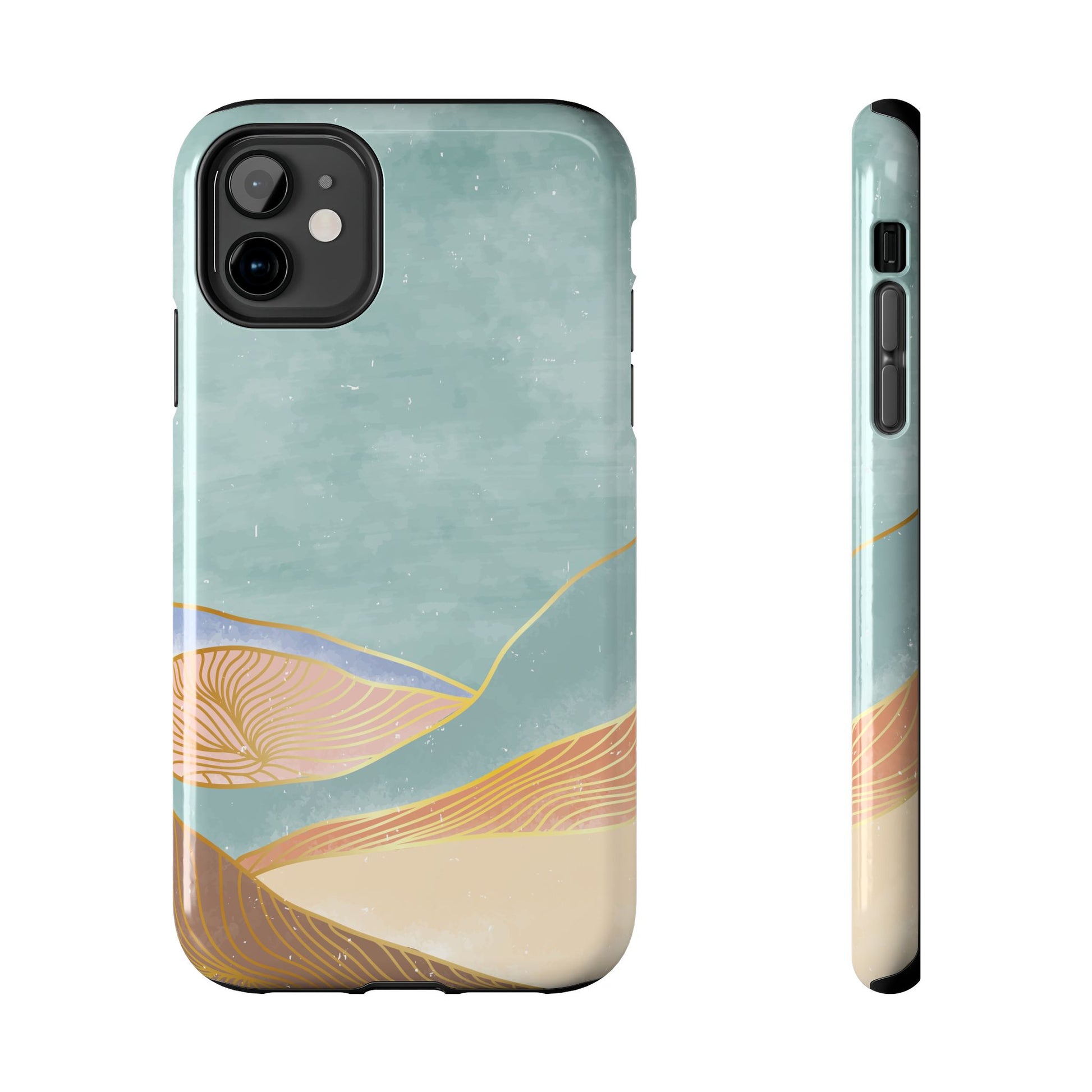 Soft Mist Abstract Mountain Cell Phone Case